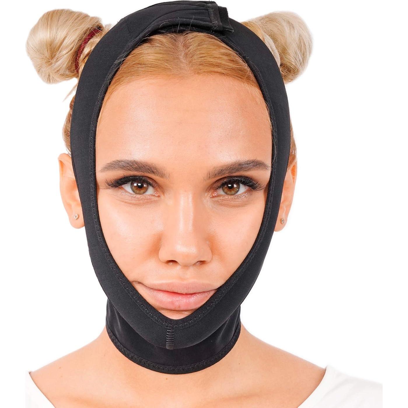 Prenda de Compresión Facial INVERA para Recuperación Postquirúrgica