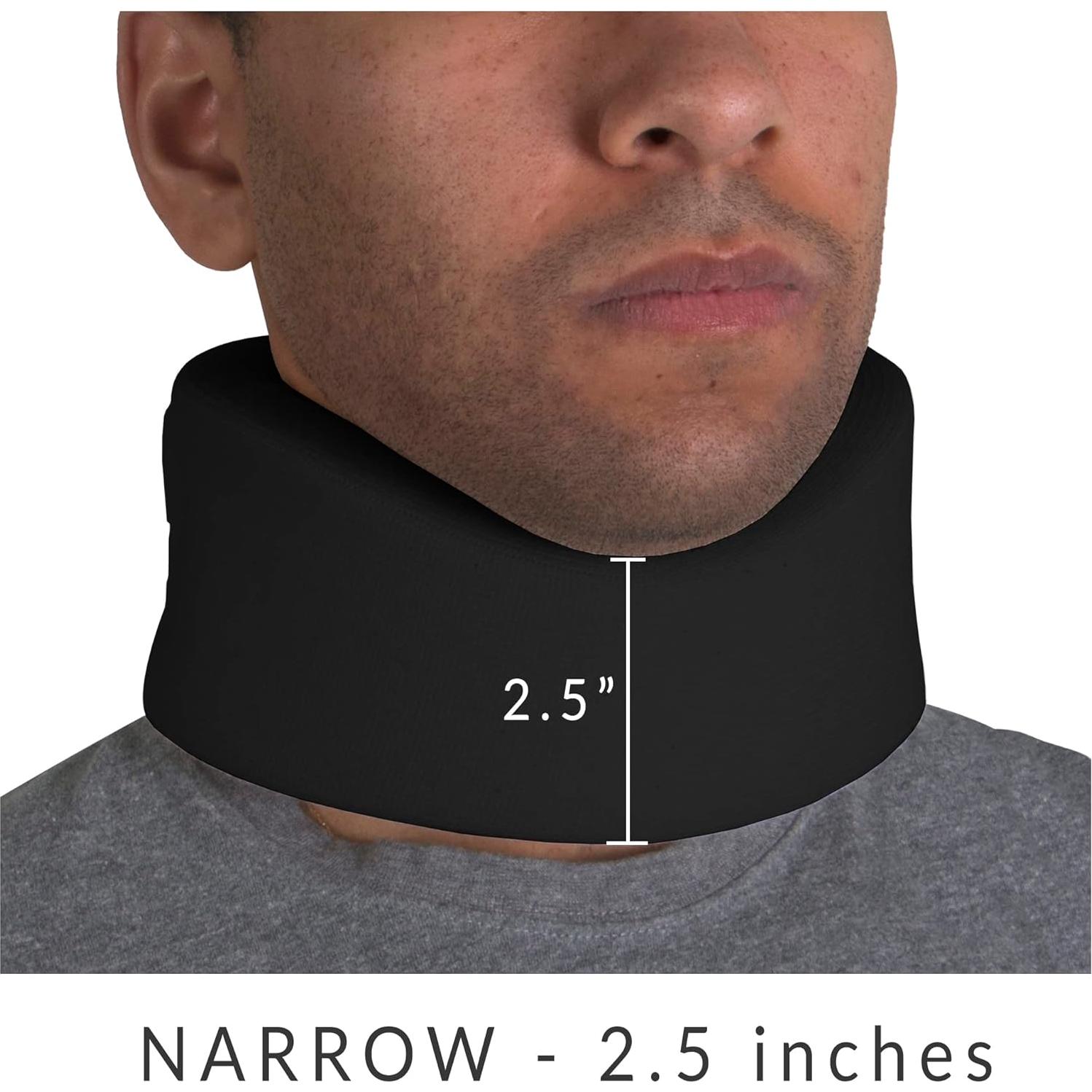 Collar Cervical OTC 2394 Negro Estrecho 6.35 cm Soporte Cuello
