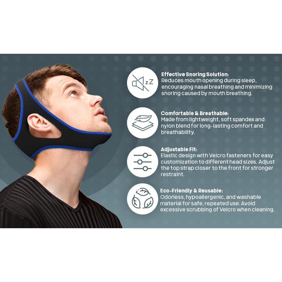 Correa para Barbilla Antisnoring MUTUAL UNION 23x19.5cm Ajustable