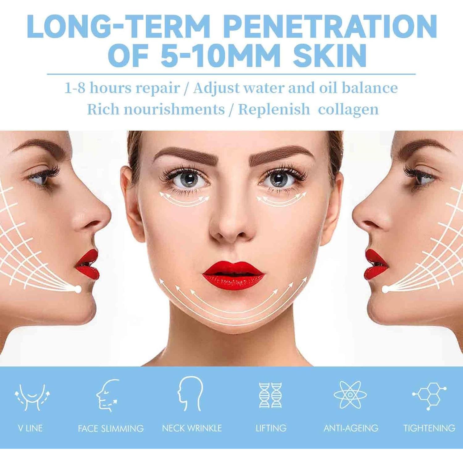 Mascarilla Levantadora Doble Papada Chinology - 5pcs Colágeno