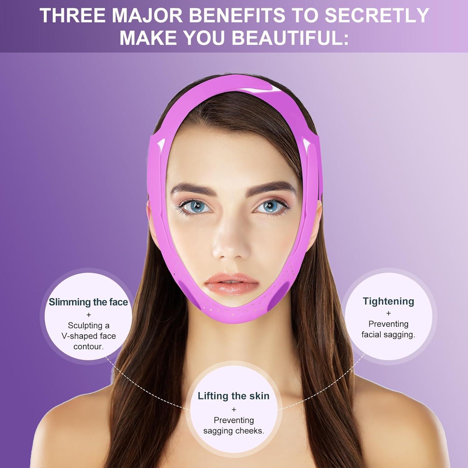 Correa para Barbilla V-Line JUSRON Silicona Suave 60-70 cm