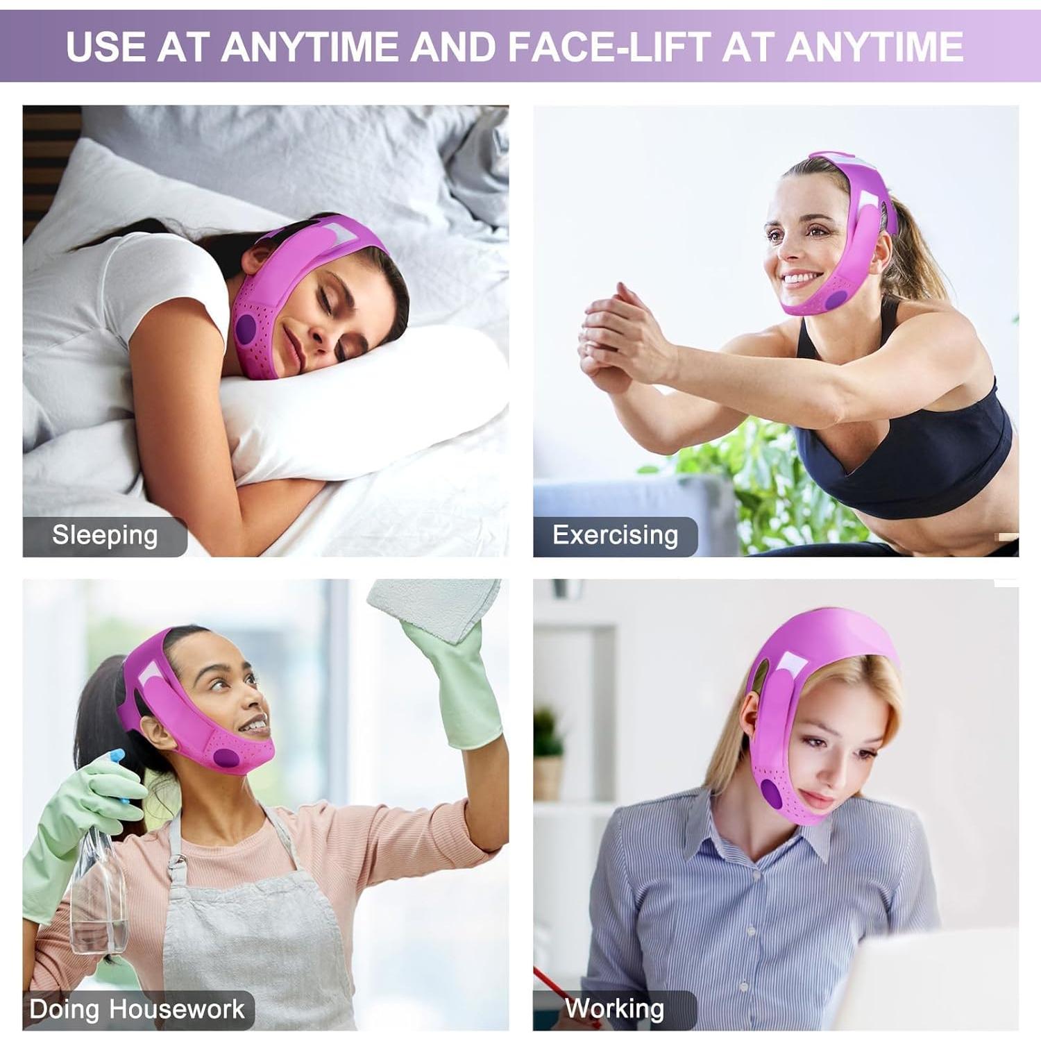 Correa para Barbilla V-Line JUSRON Silicona Suave 60-70 cm