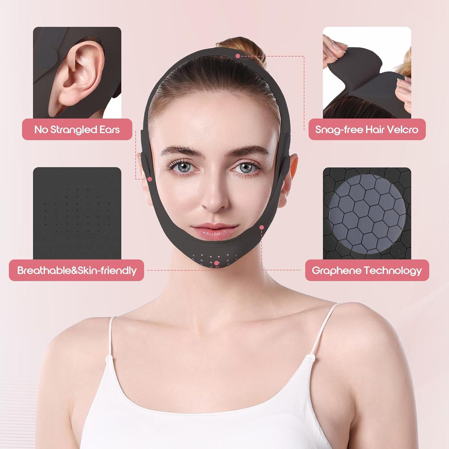 Máscara V-Line Lixuee de Grafeno para Doble Papada 57.9cm