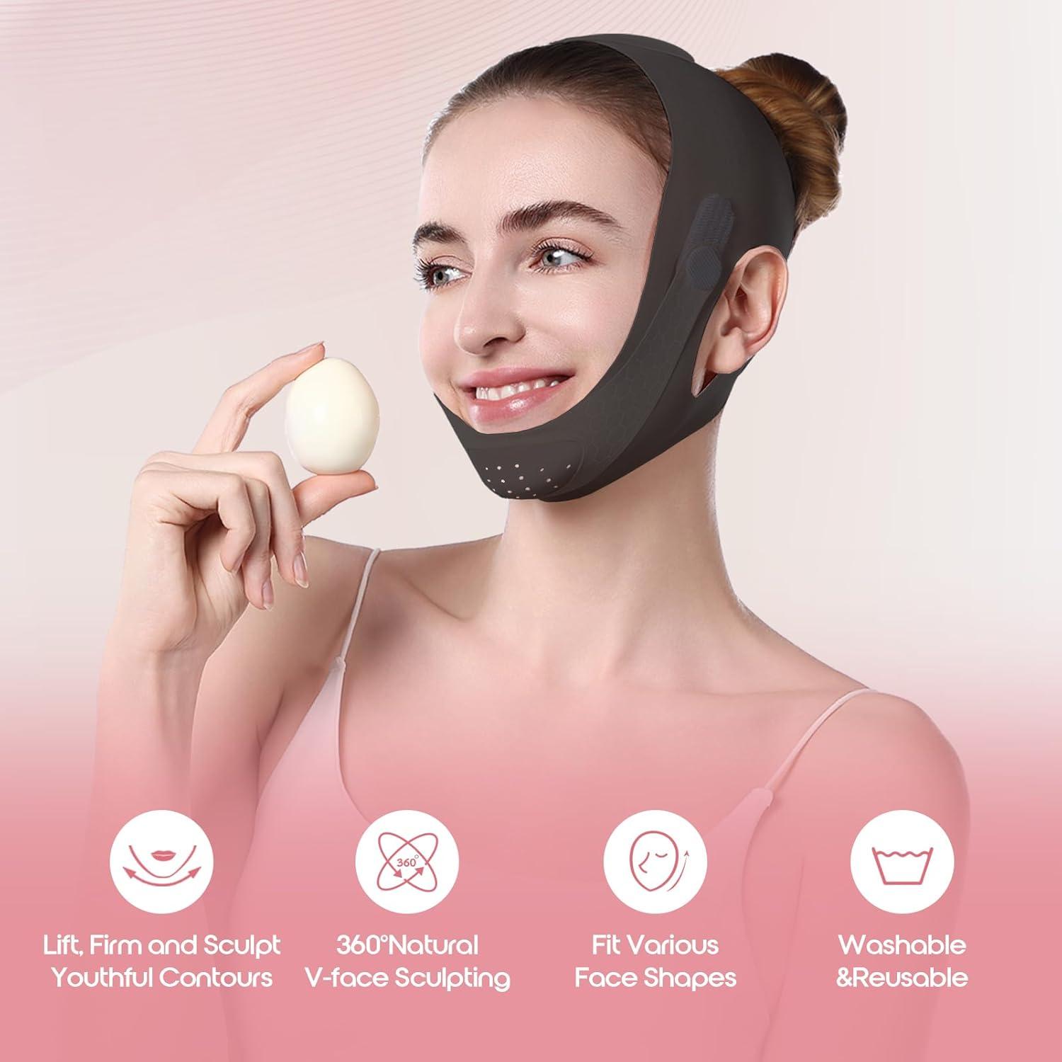 Máscara V-Line Lixuee de Grafeno para Doble Papada 57.9cm