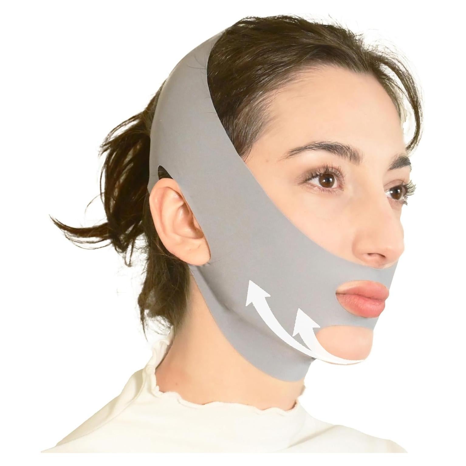 Cinta de levantamiento facial en V SUNILLUMA - Gris