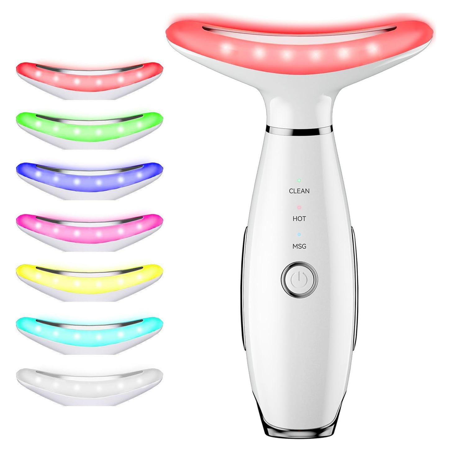 Masajeador Facial NUAKENE 7 Colores Vibración Cuidado Piel