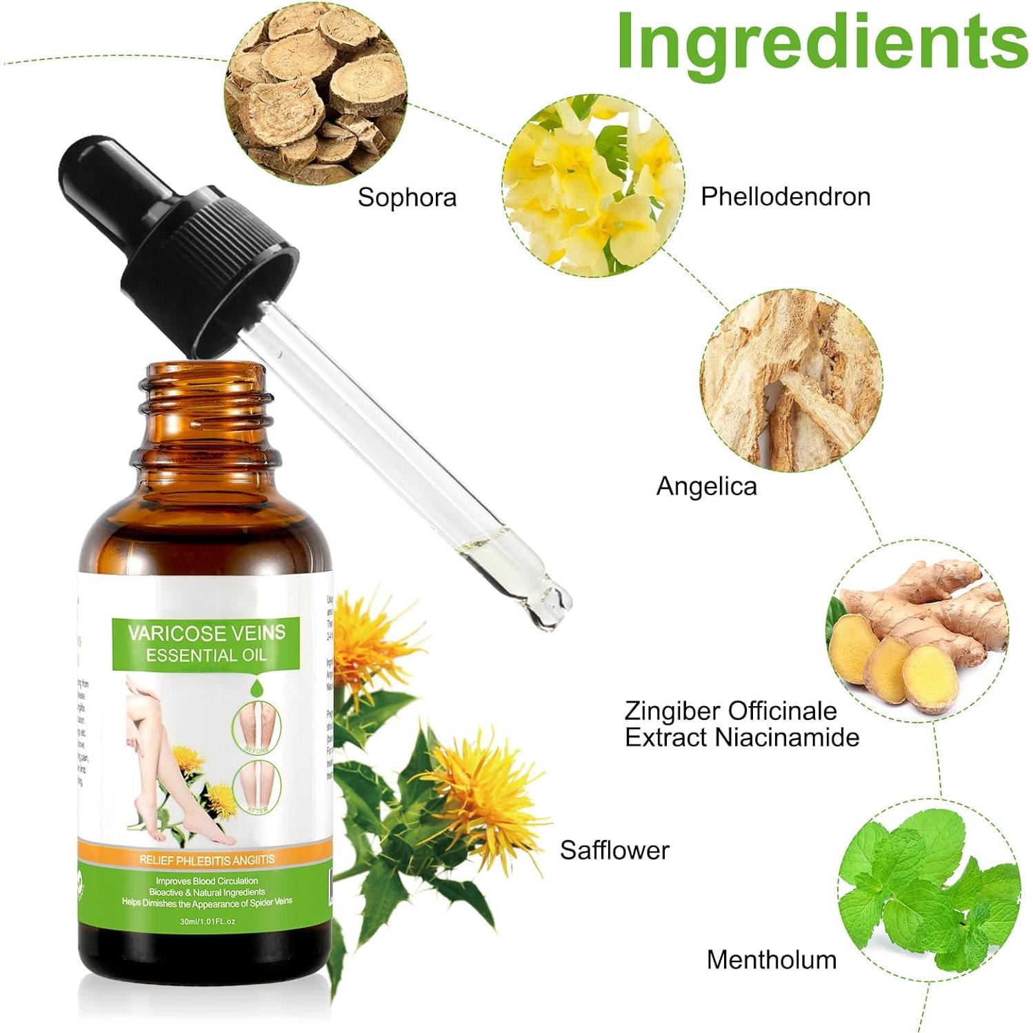 Aceite Esencial IKZEE para Venas Varicosas 30ML - Hidratante