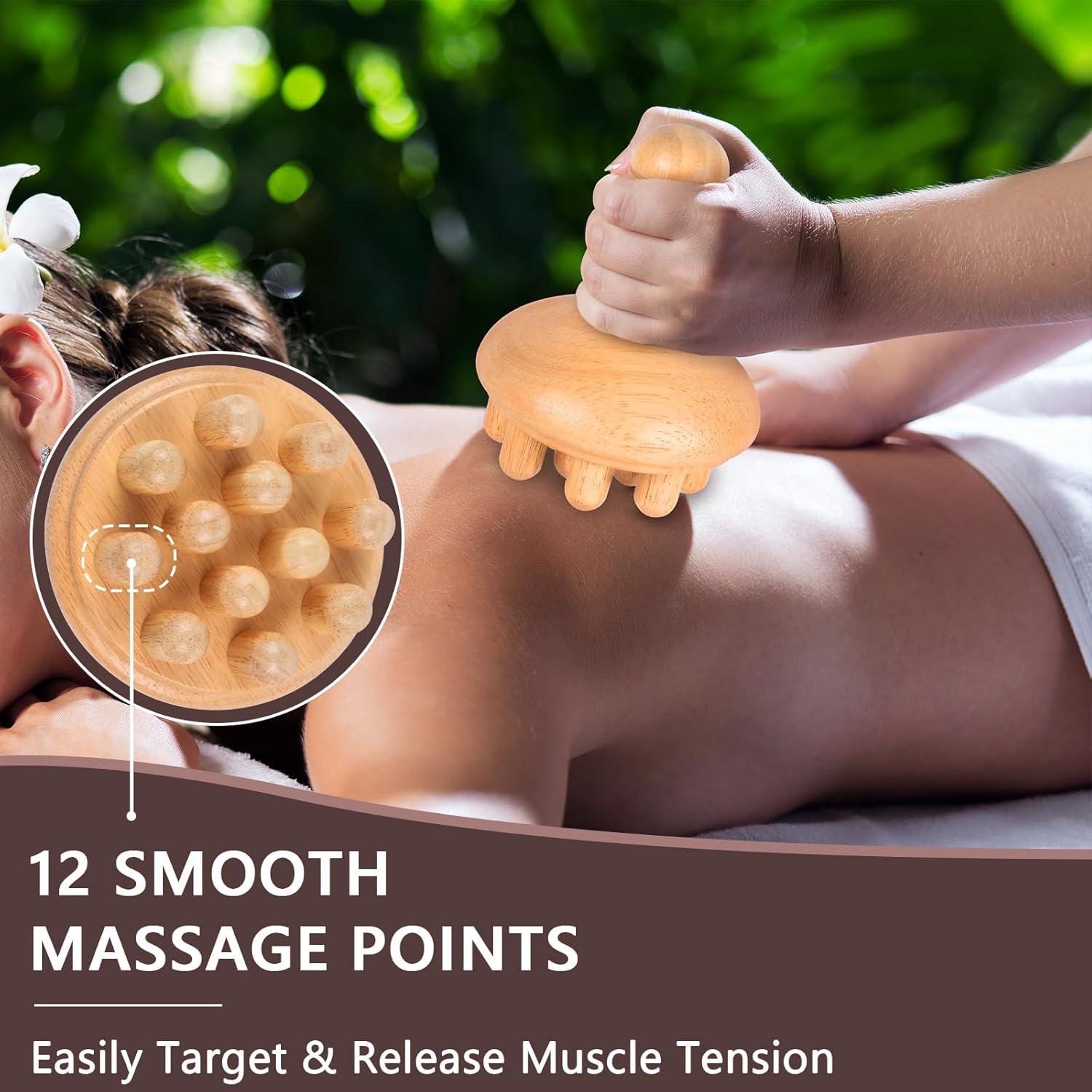 Masajeador de Madera KintKita Anticelulitis 10 cm