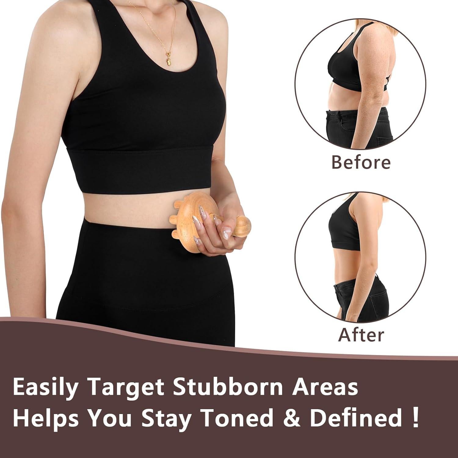 Masajeador de Madera KintKita Anticelulitis 10 cm