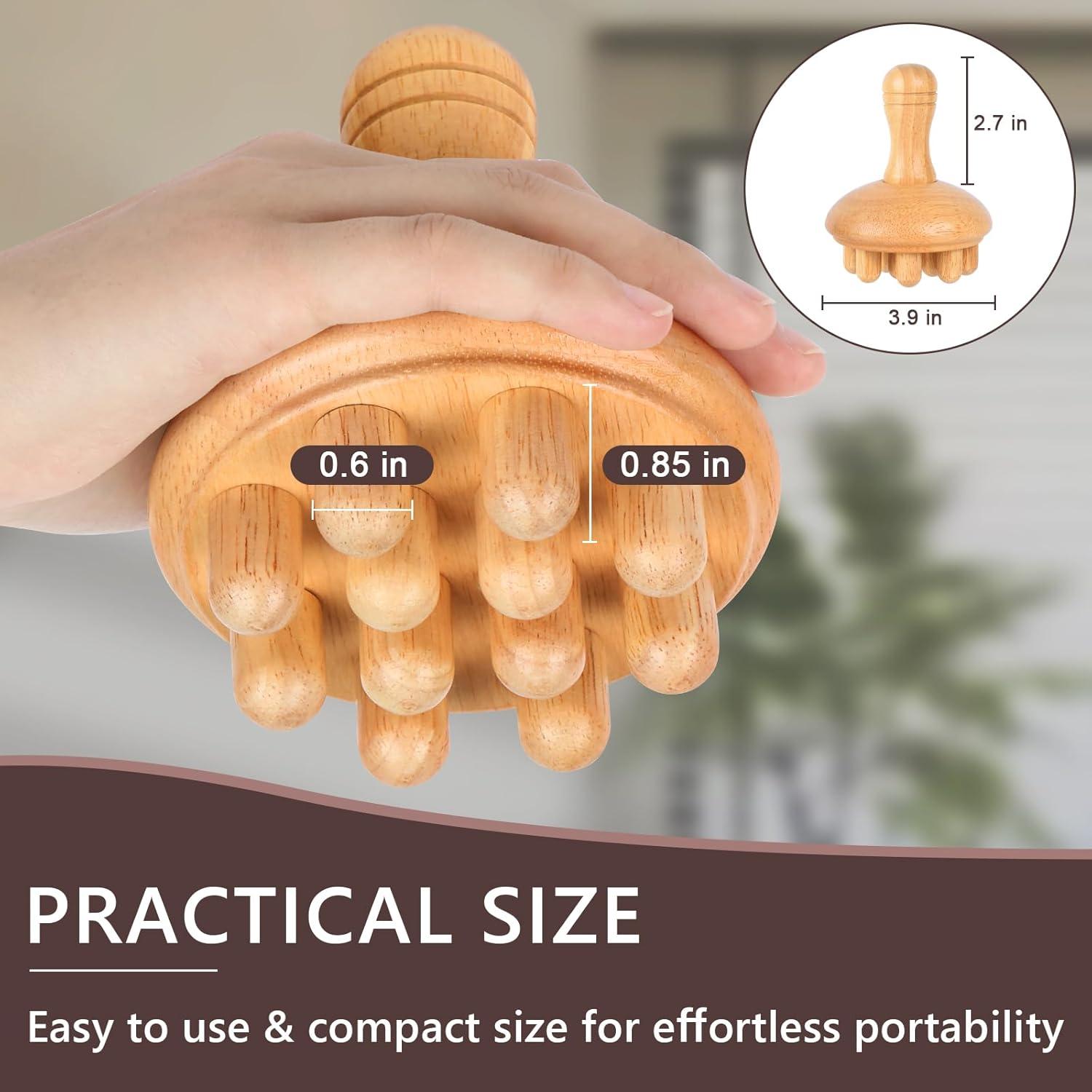 Masajeador de Madera KintKita Anticelulitis 10 cm