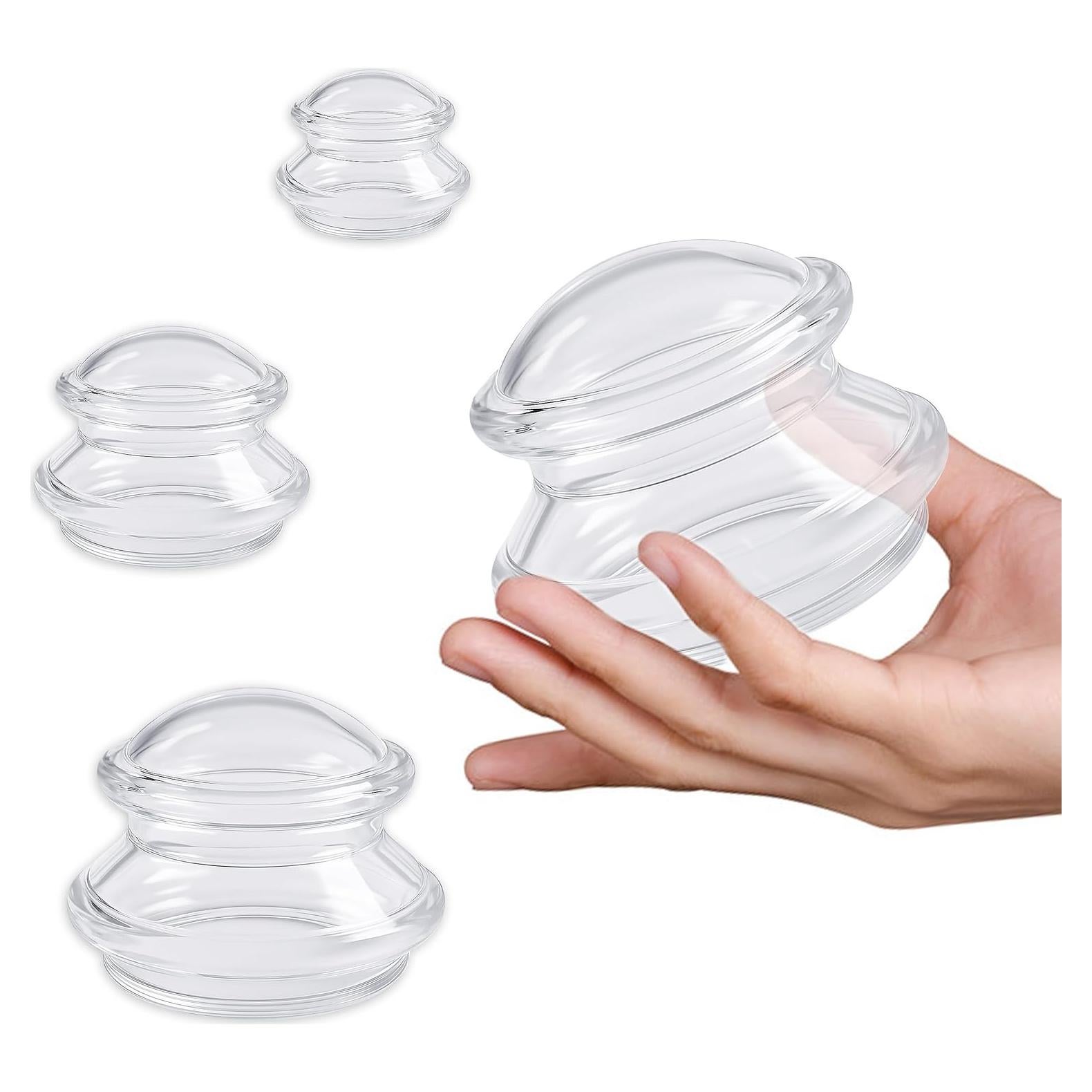 Juego de Ventosas de Silicona ELERA - 4 Tamaños para Masaje