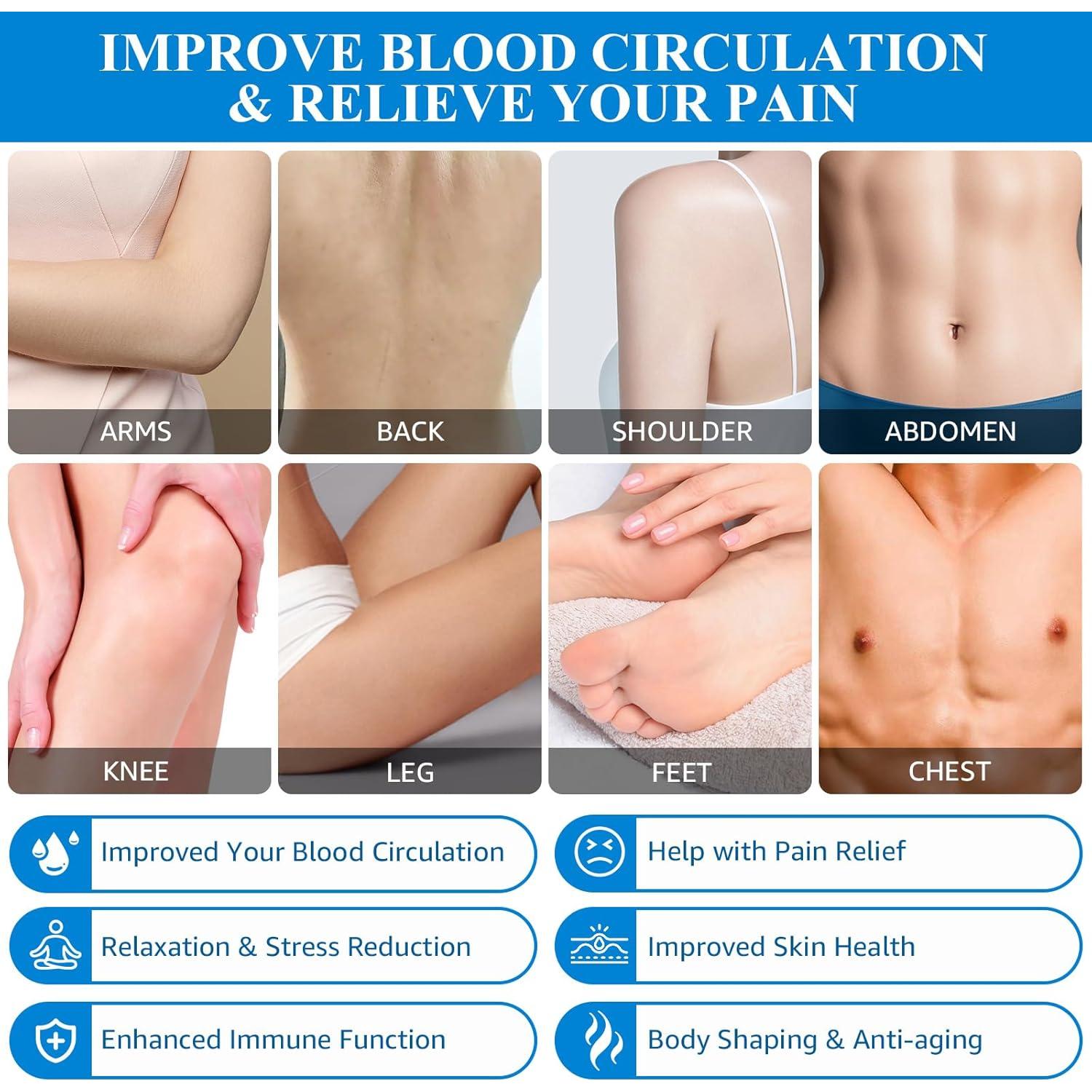 Kit de Ventosas de Silicona Excitsayno para Masaje y Alivio Muscular