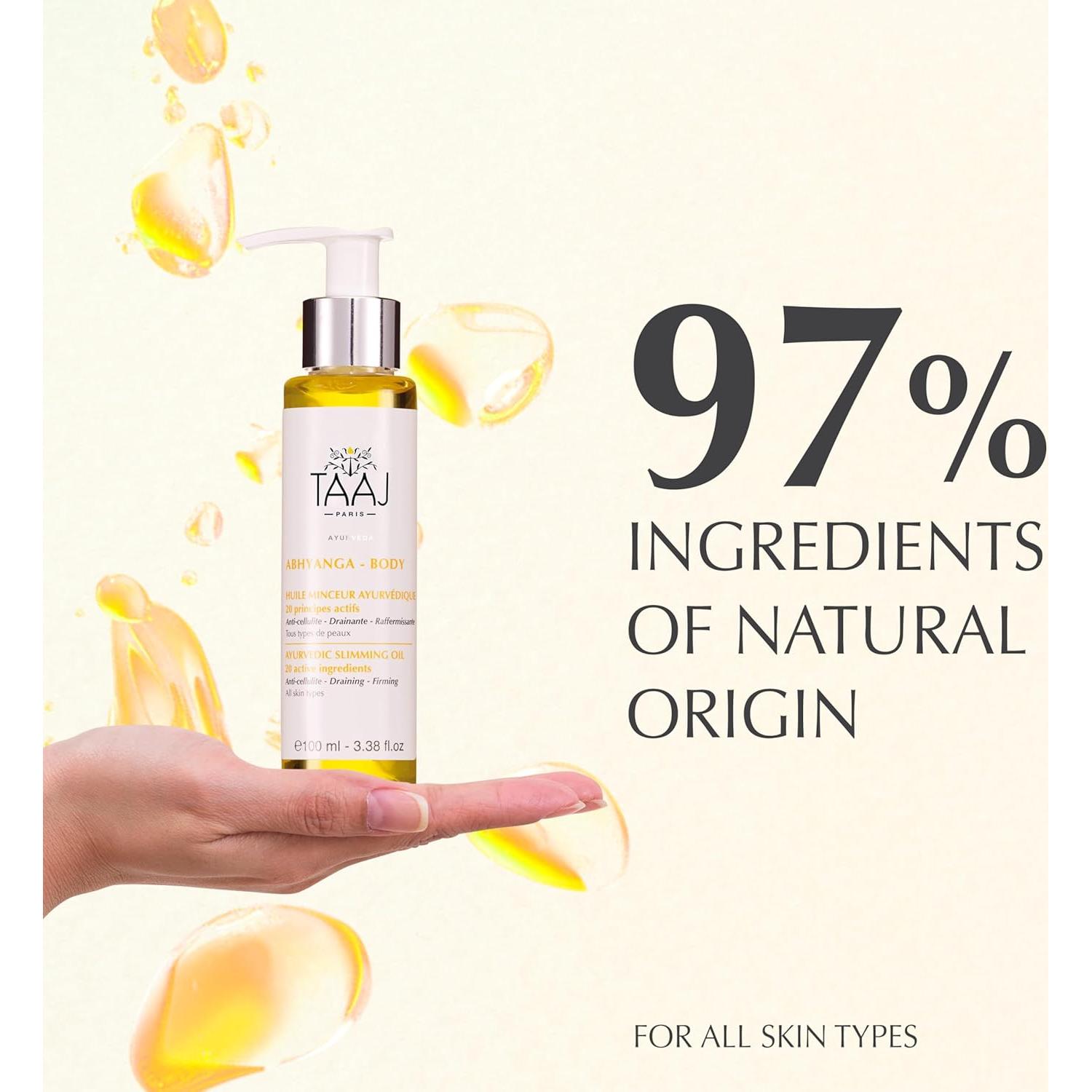 Aceite Ayurvédico TAAJ para Adelgazar 100 ml - Anticelulitis