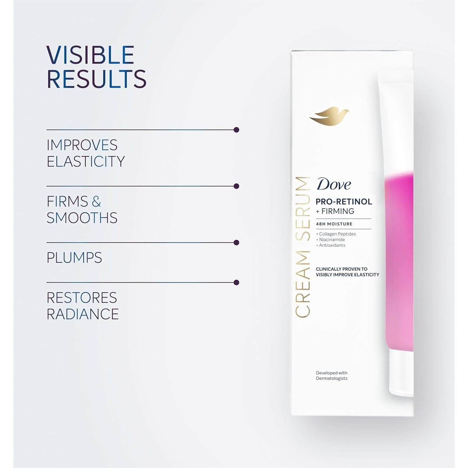 Crema Corporal Dove Suero Pro-Retinol 226.8 g - Reafirmante