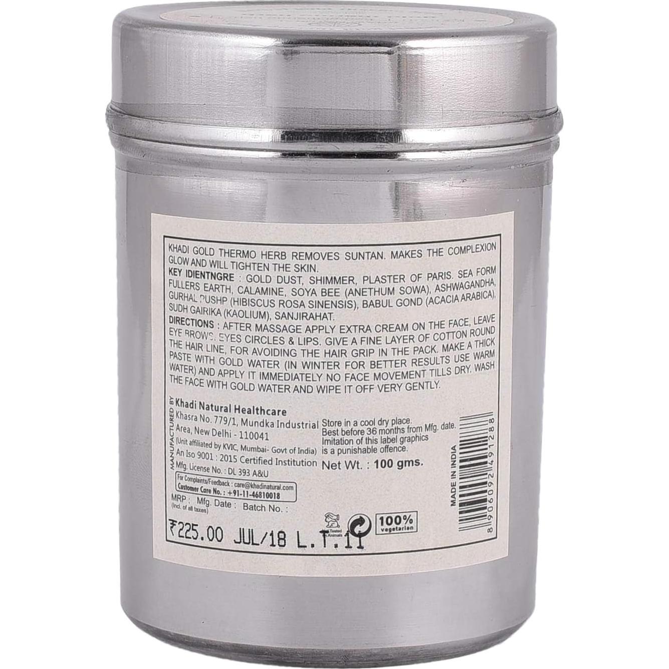 Mascarilla Facial Reafirmante DJ Gold Thermo Herb 100g