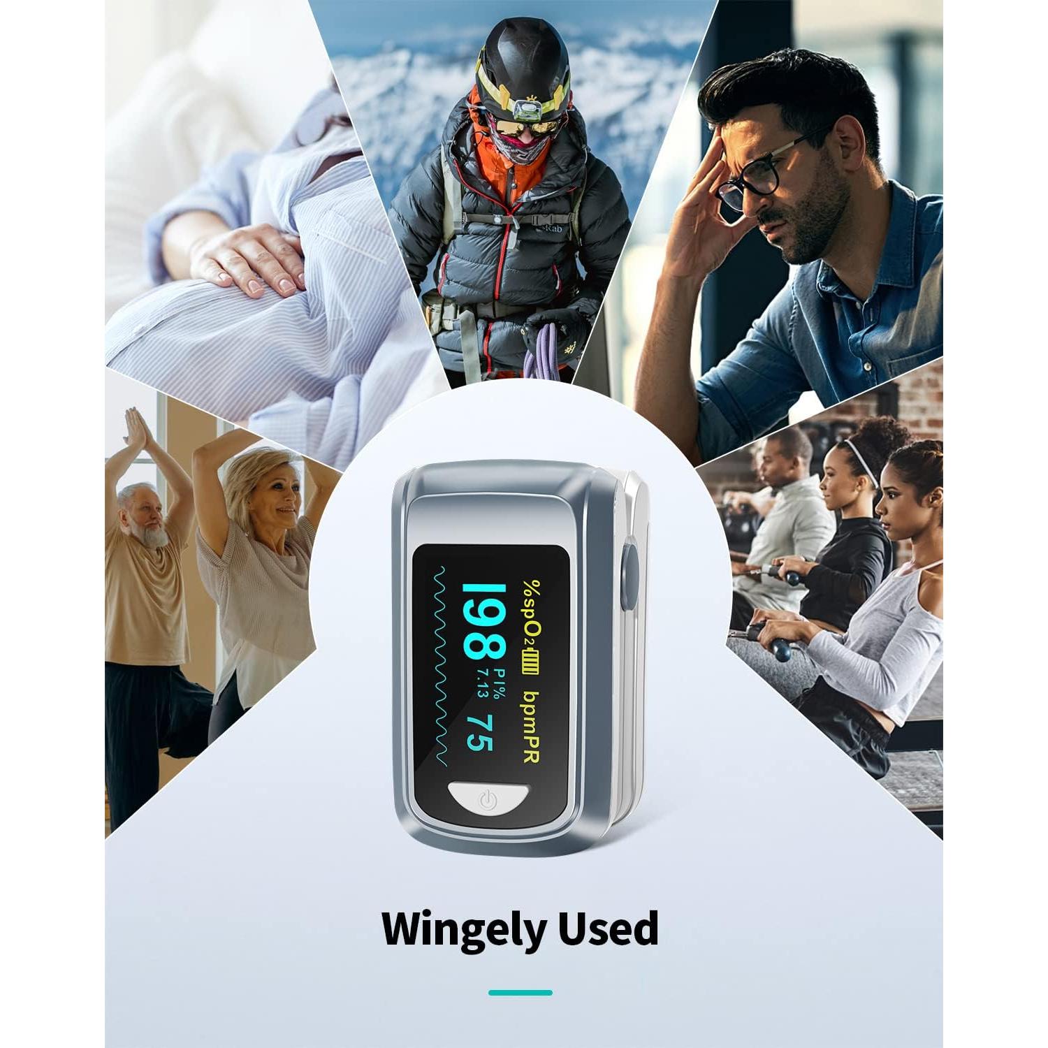 Oxímetro de Pulso Bluetooth HealthTree JKS50B con APP Gratis