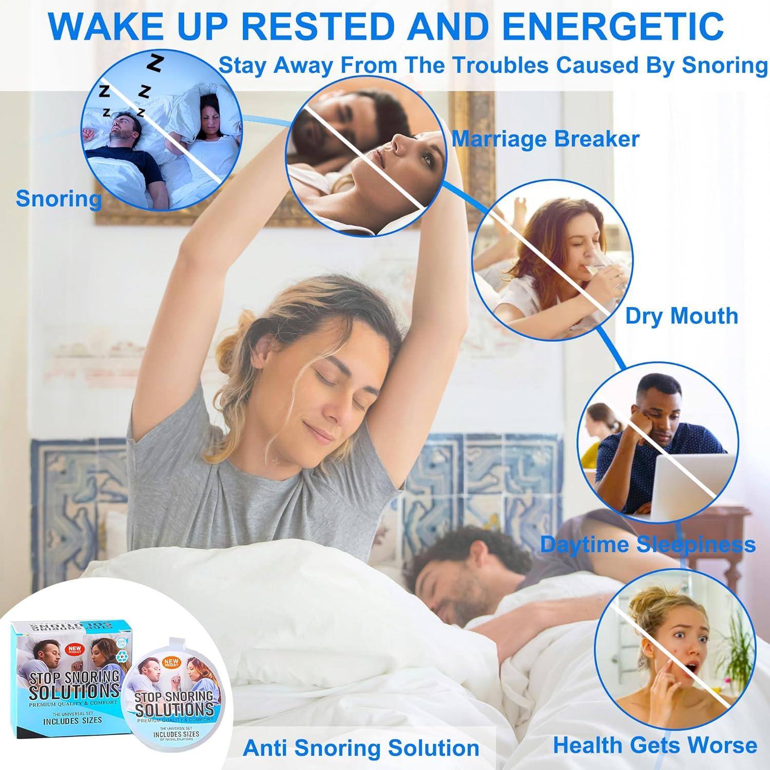 Dilatadores Nasales UyiCare para Ronquidos - 8 Clips, 4 Tamaños