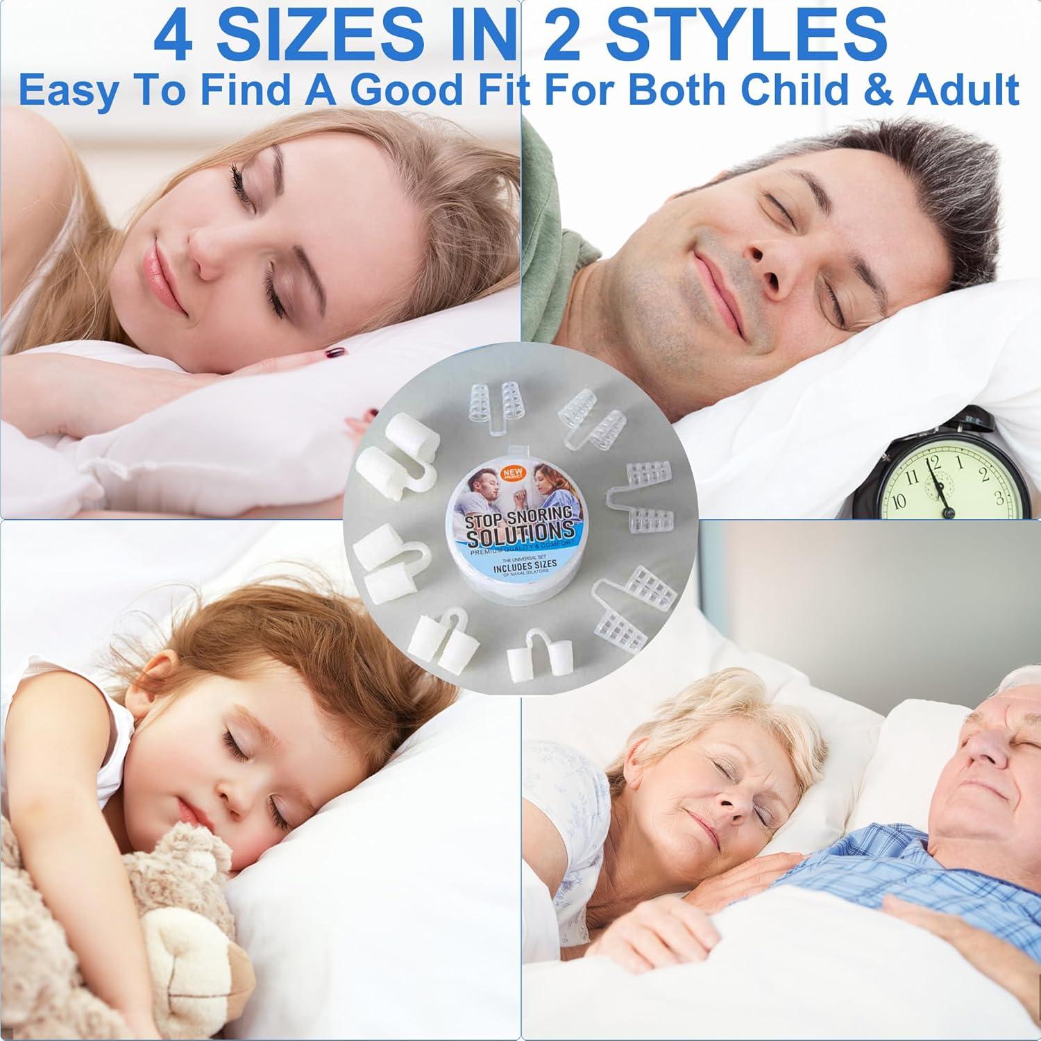 Dilatadores Nasales UyiCare para Ronquidos - 8 Clips, 4 Tamaños