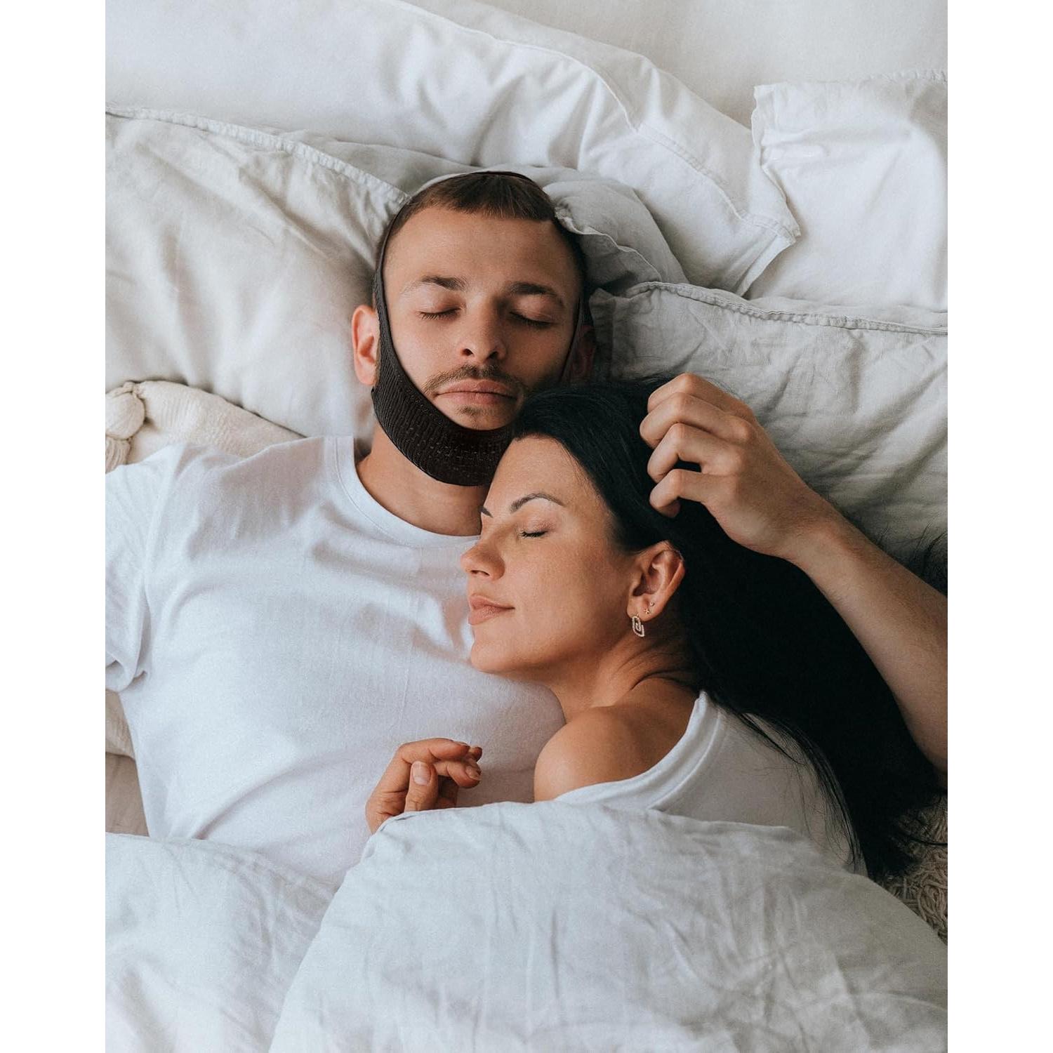 Correa de Barbilla Ajustable Yampahpa para Dormir - Antironquido