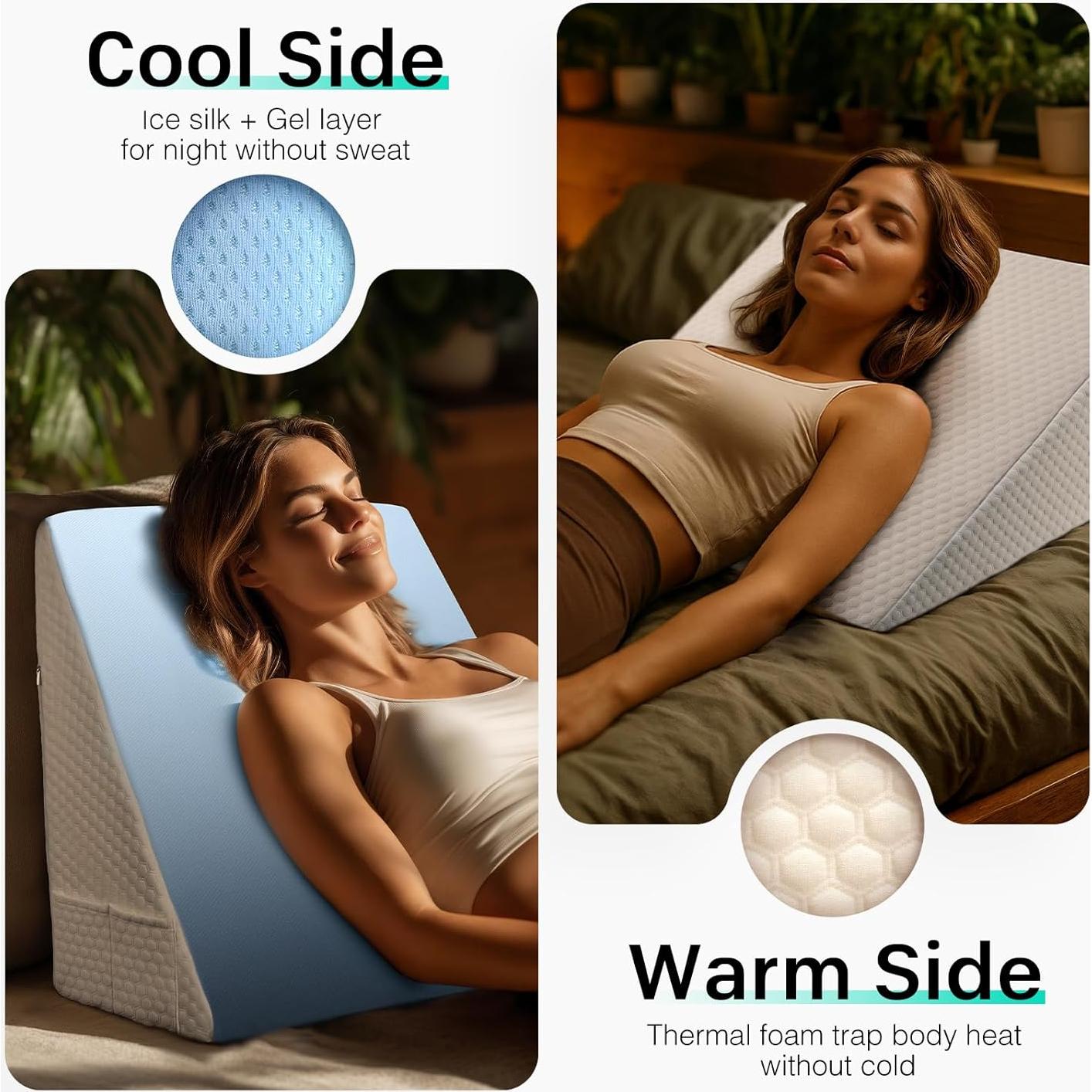 Almohada en Cuña DeerFable WP01 19 cm Doble Cara Enfriamiento