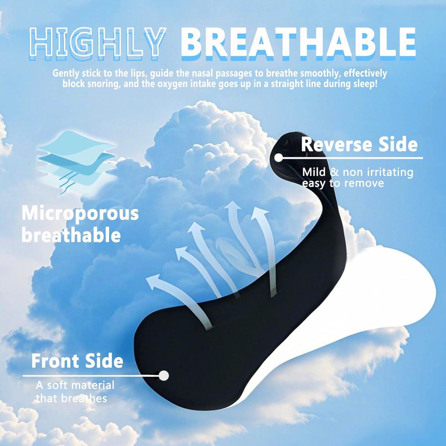 Tiras Nasales Hipoalergénicas Cenlomat - 60 Piezas para Ronquidos