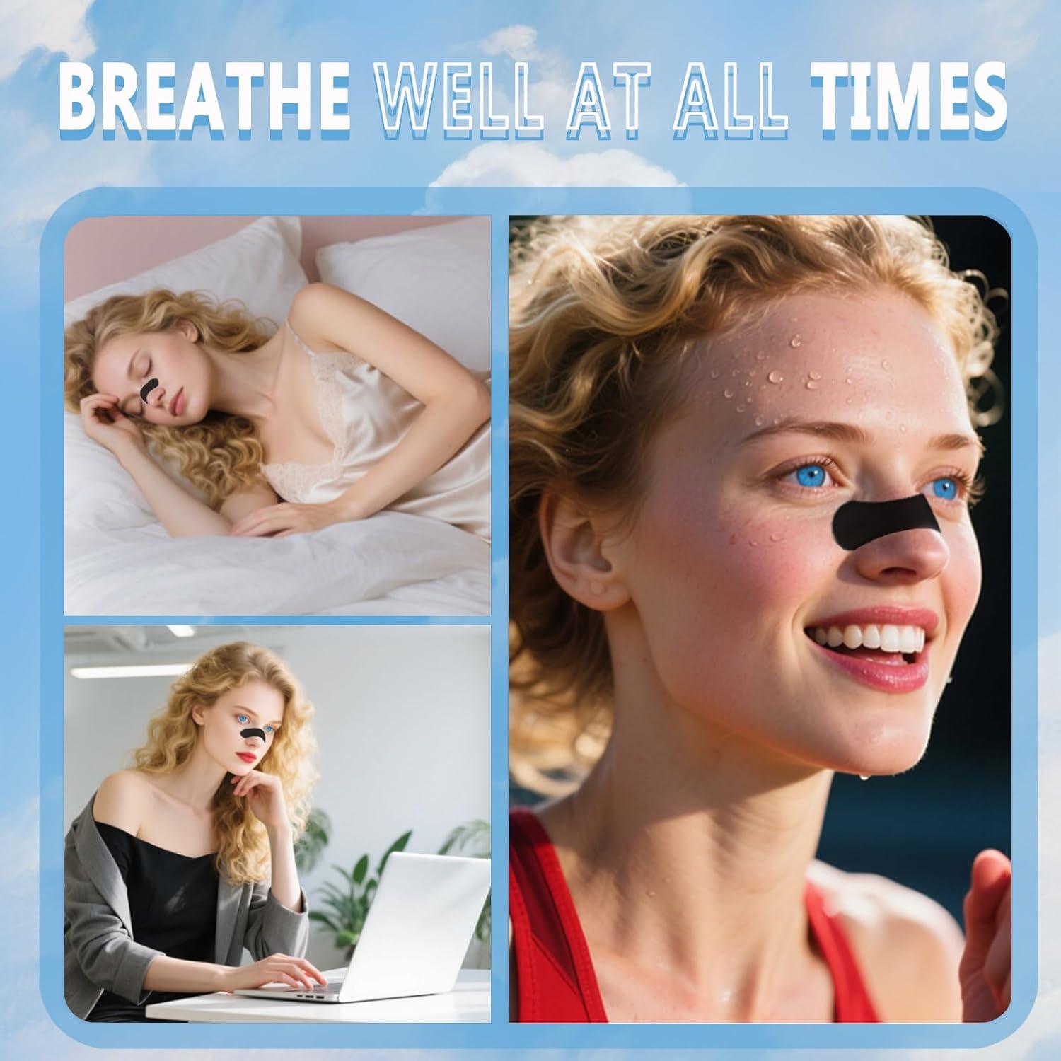 Tiras Nasales Hipoalergénicas Cenlomat - 60 Piezas para Ronquidos