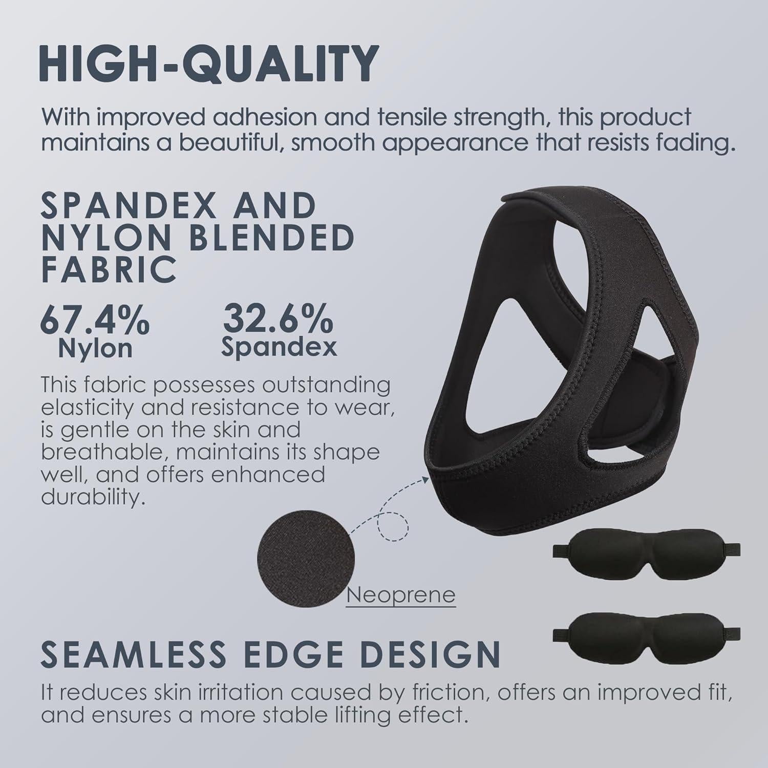 Correa de Mandíbula Airflow para Apnea del Sueño - Ajustable