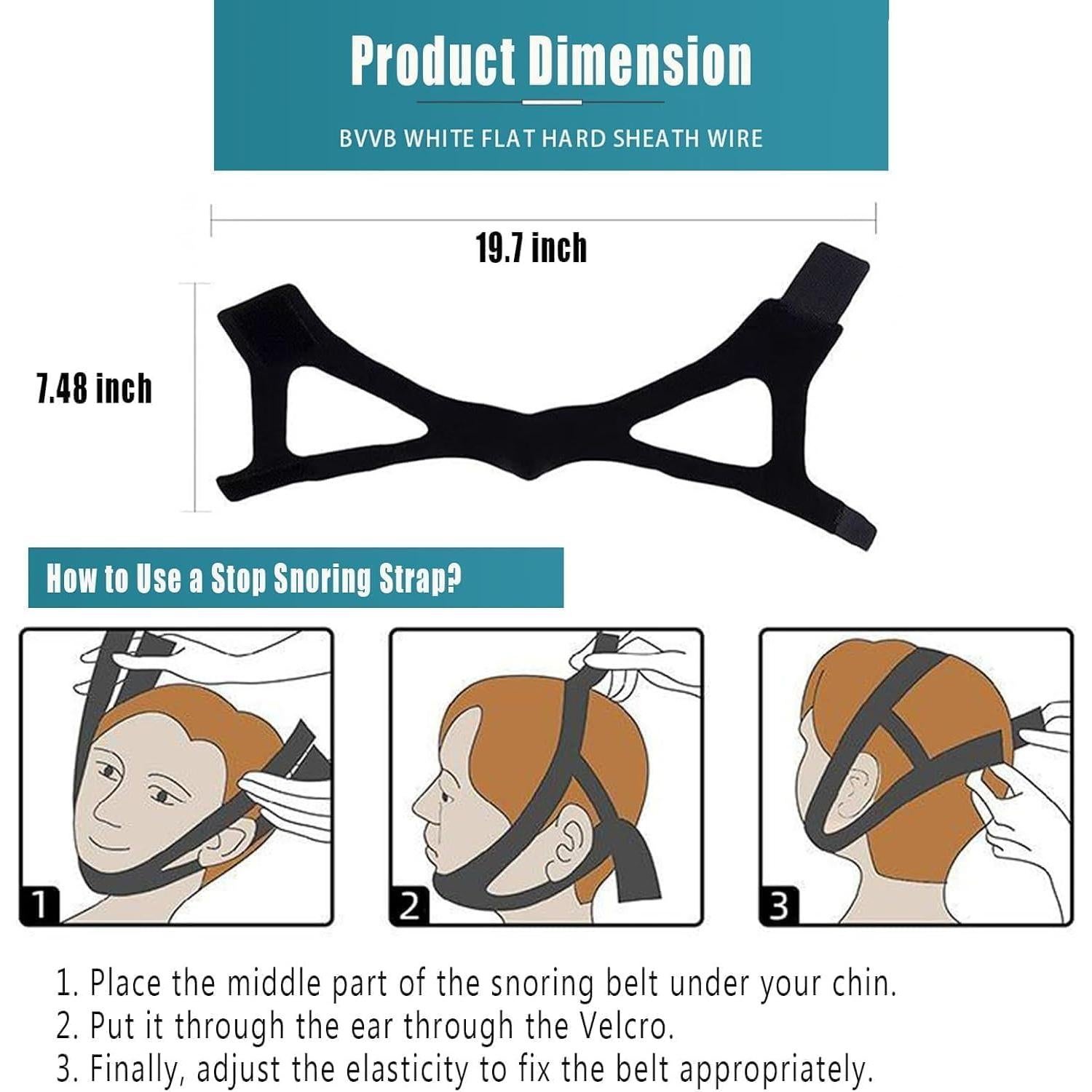 Correa de Mandíbula Airflow para Apnea del Sueño - Ajustable