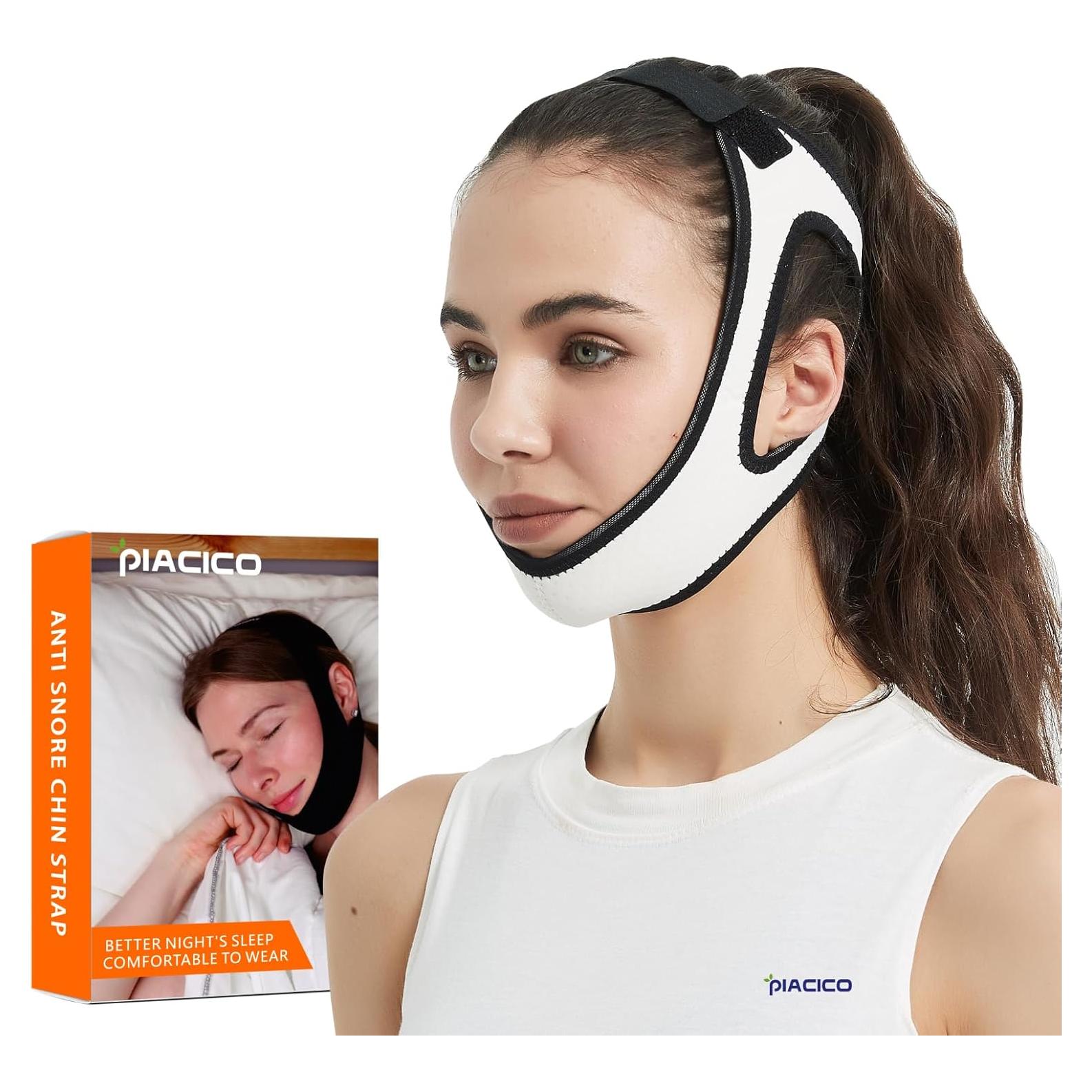 Correa de Barbilla Anti Ronquidos Piacico - Ajustable y Cómoda