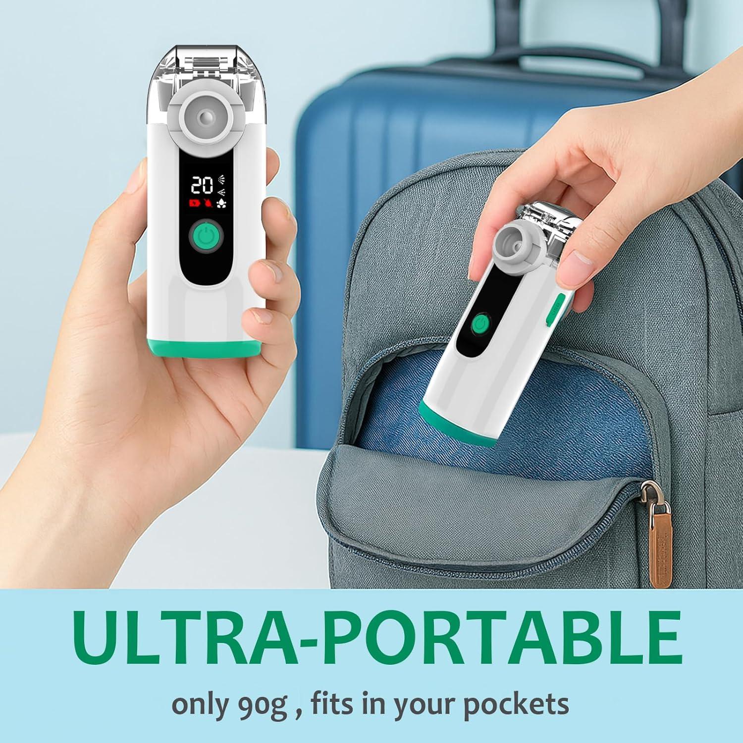 Nebulizador Portátil Bouldon Turquesa con Autolimpieza