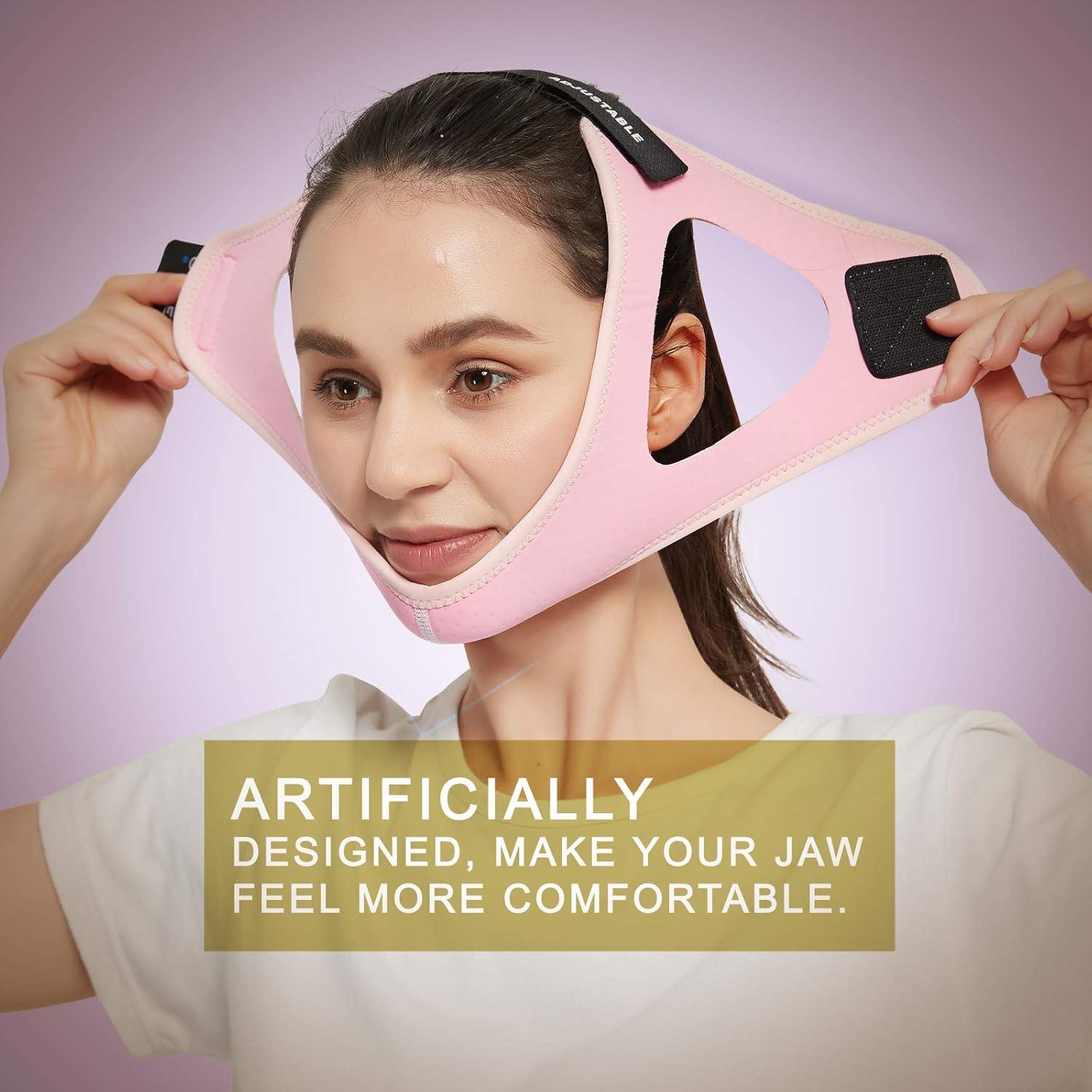 Correa de Barbilla Antironquidos GOPHERBRACE Ajustable Rosa