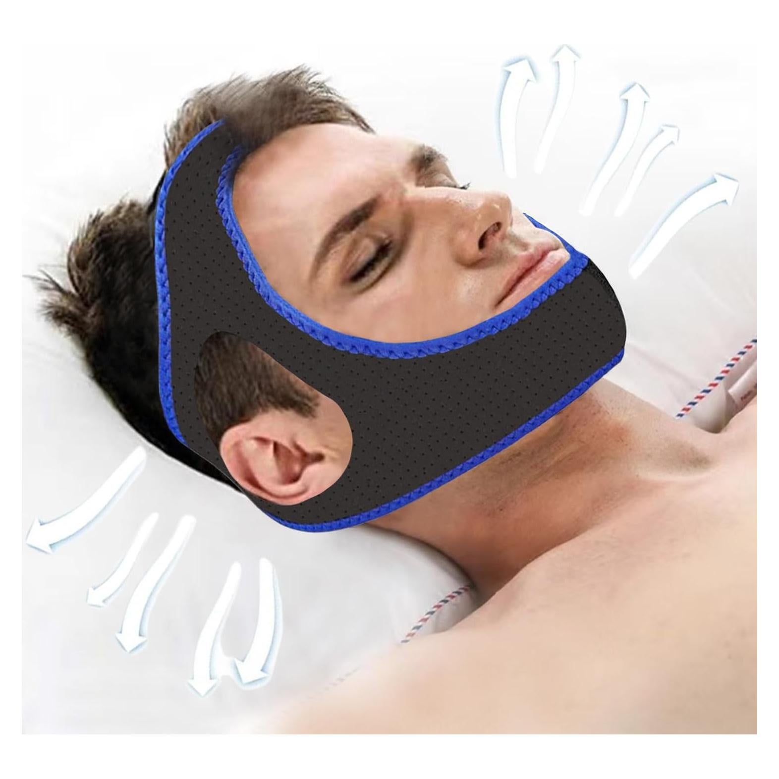 Correa para Barbilla Anti Ronquidos Sviiolnnr Ajustable 28cm