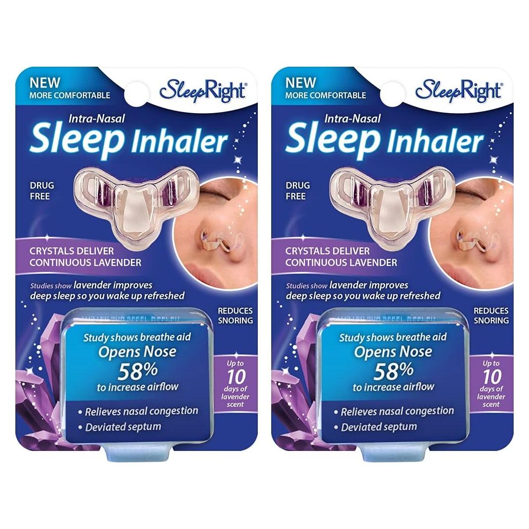 Inhalador Nasal SleepRight con Lavanda - 2 Unidades