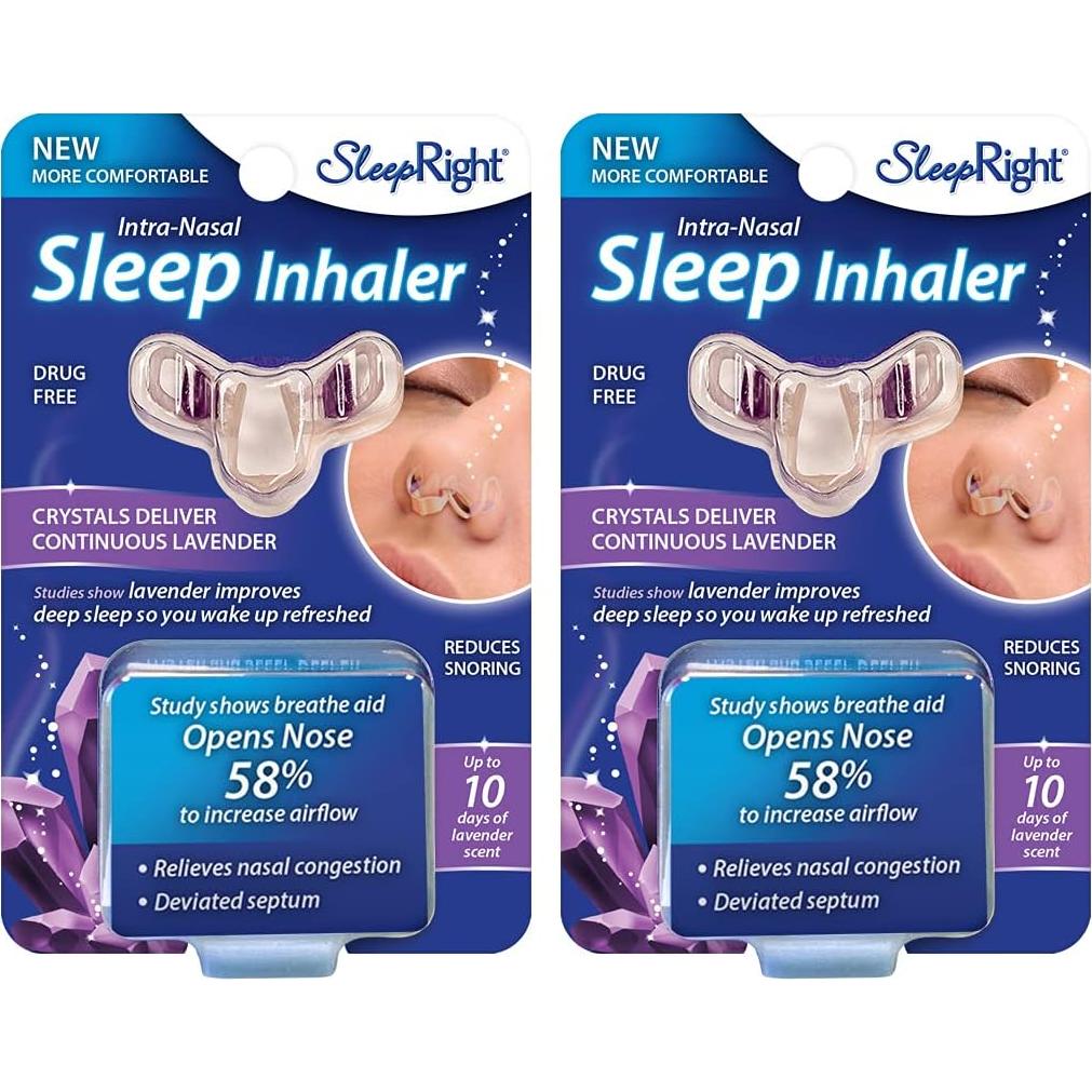 Inhalador Nasal SleepRight con Lavanda - 2 Unidades