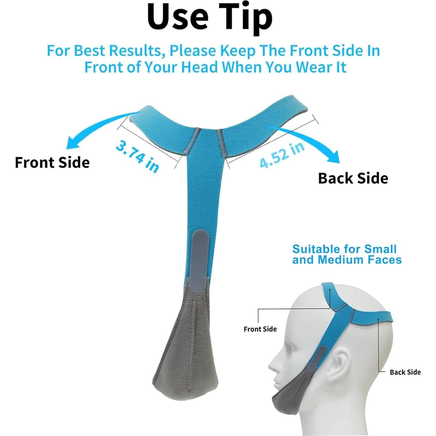 Correa Anti Ronquidos Ajustable Babyfond - Unisex, Azul