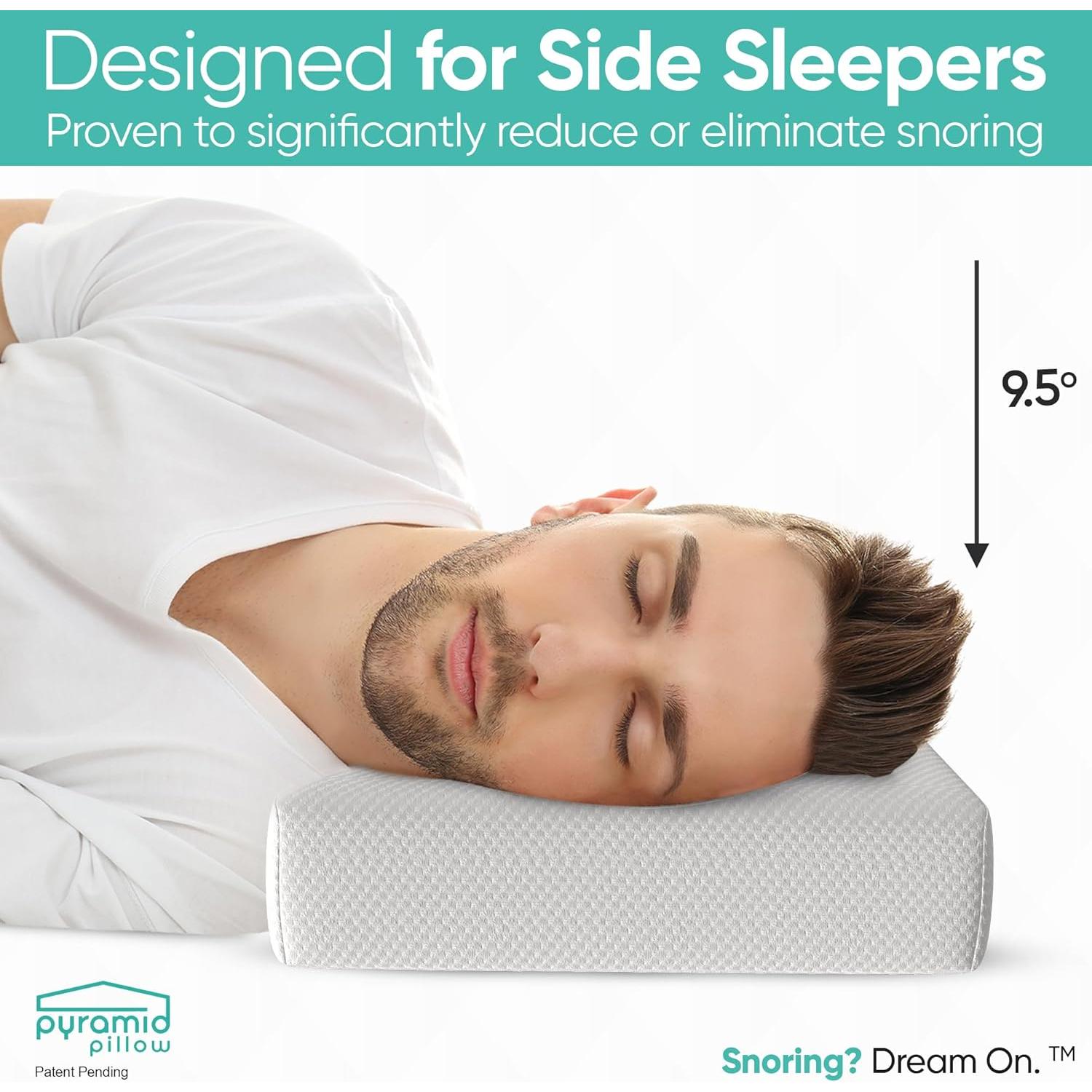 Almohada Antisnoring Pirámide - Espuma de Memoria 61x30.5cm