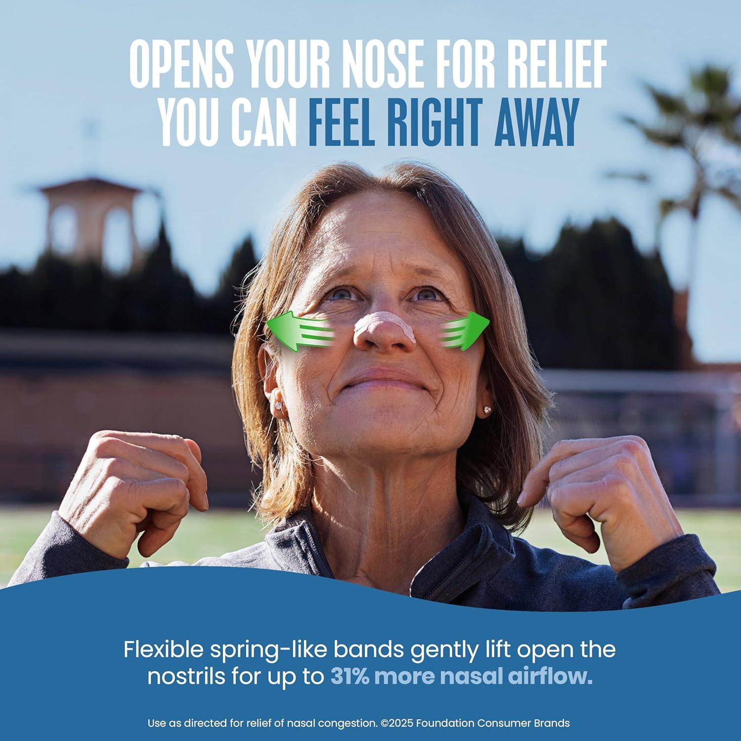 Tiras Nasales Breathe Right Extra Fuerte Mentol 26 Unidades