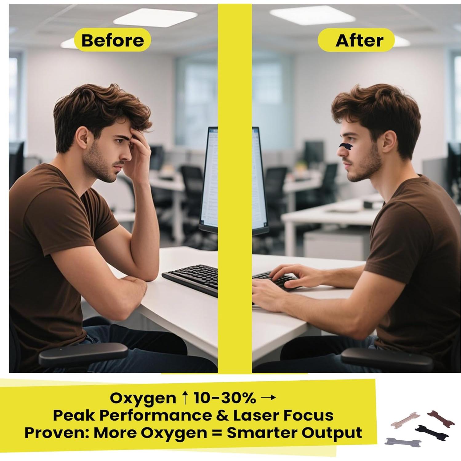 Tiras Nasales Nepia 100 Pcs Sin Láttex para Respiración