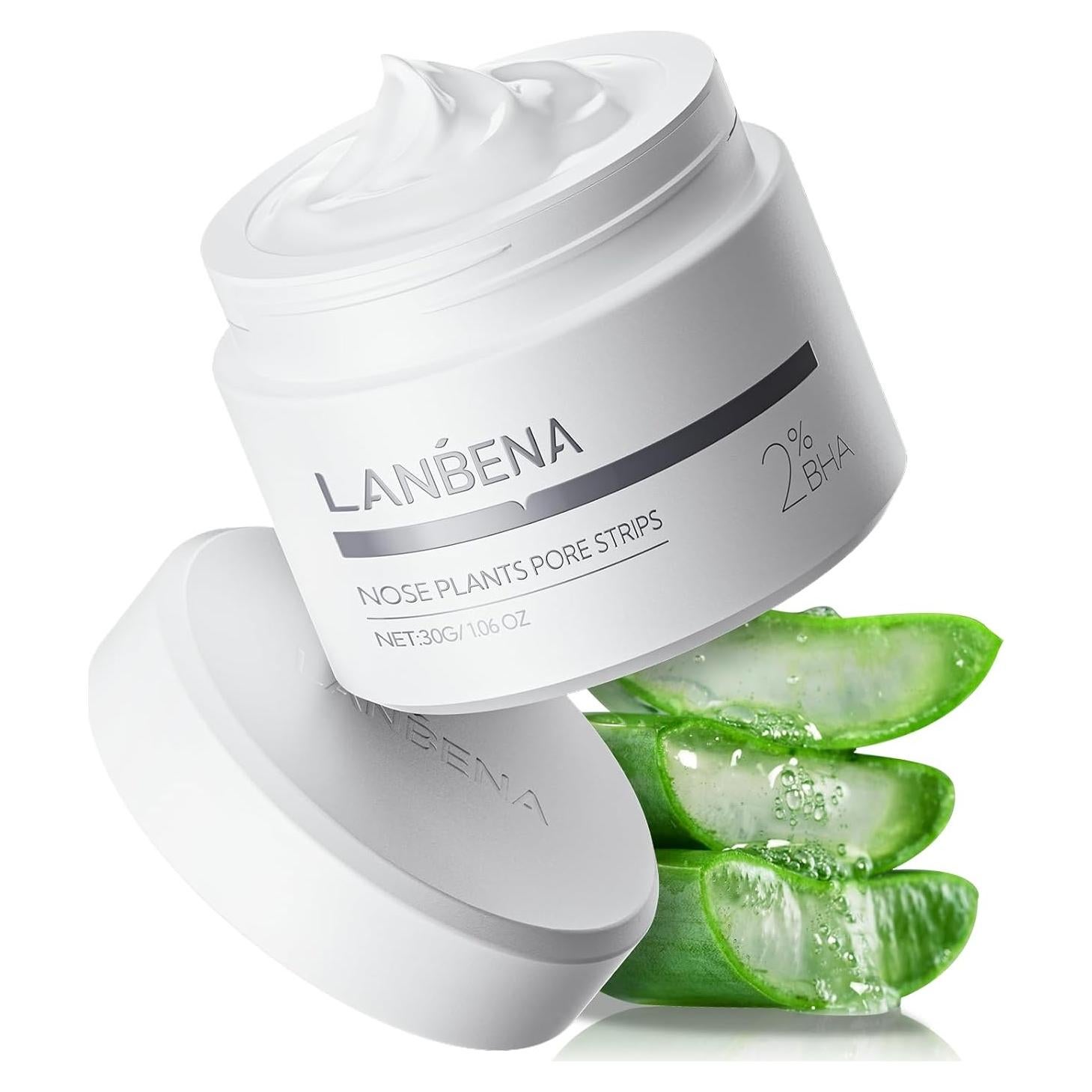 LANBENA Removedor de Puntos Negros 30g - 60 Tiras Nasales