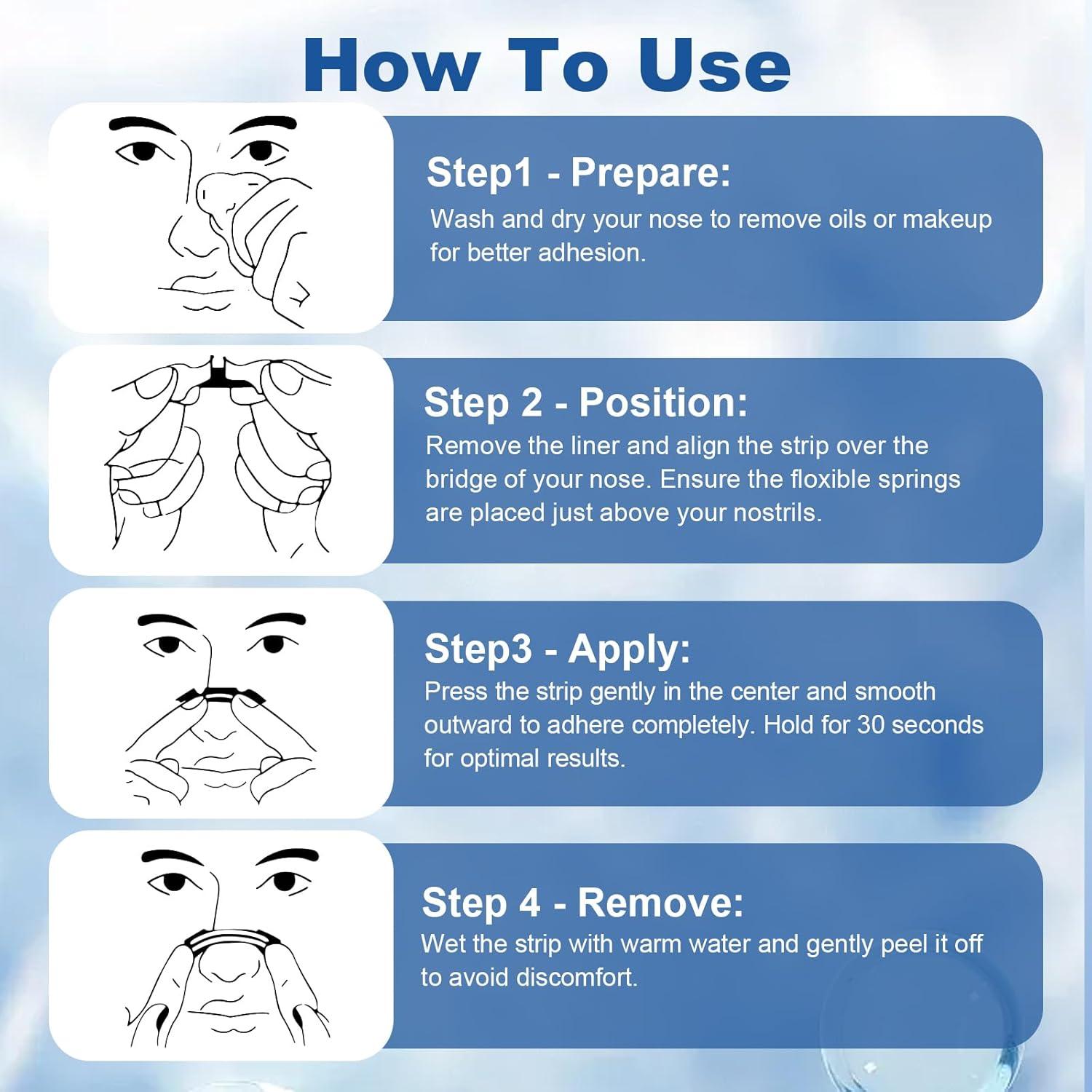 Tiras Nasales Antironquidos SEACALL - 30 Unidades, Alivio Congestión
