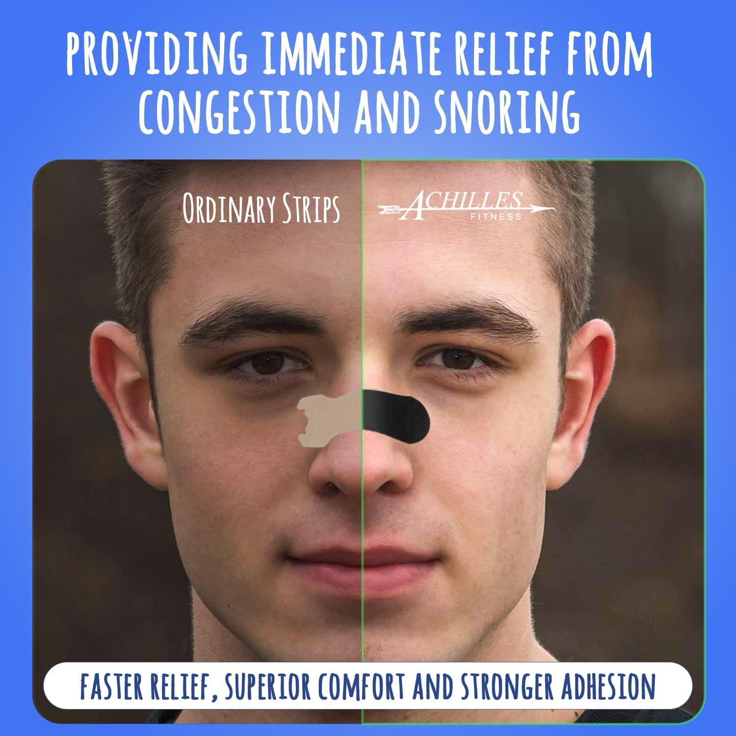 Tiras Nasales Achilles Fitness - 30 Unidades para Respirar Mejor
