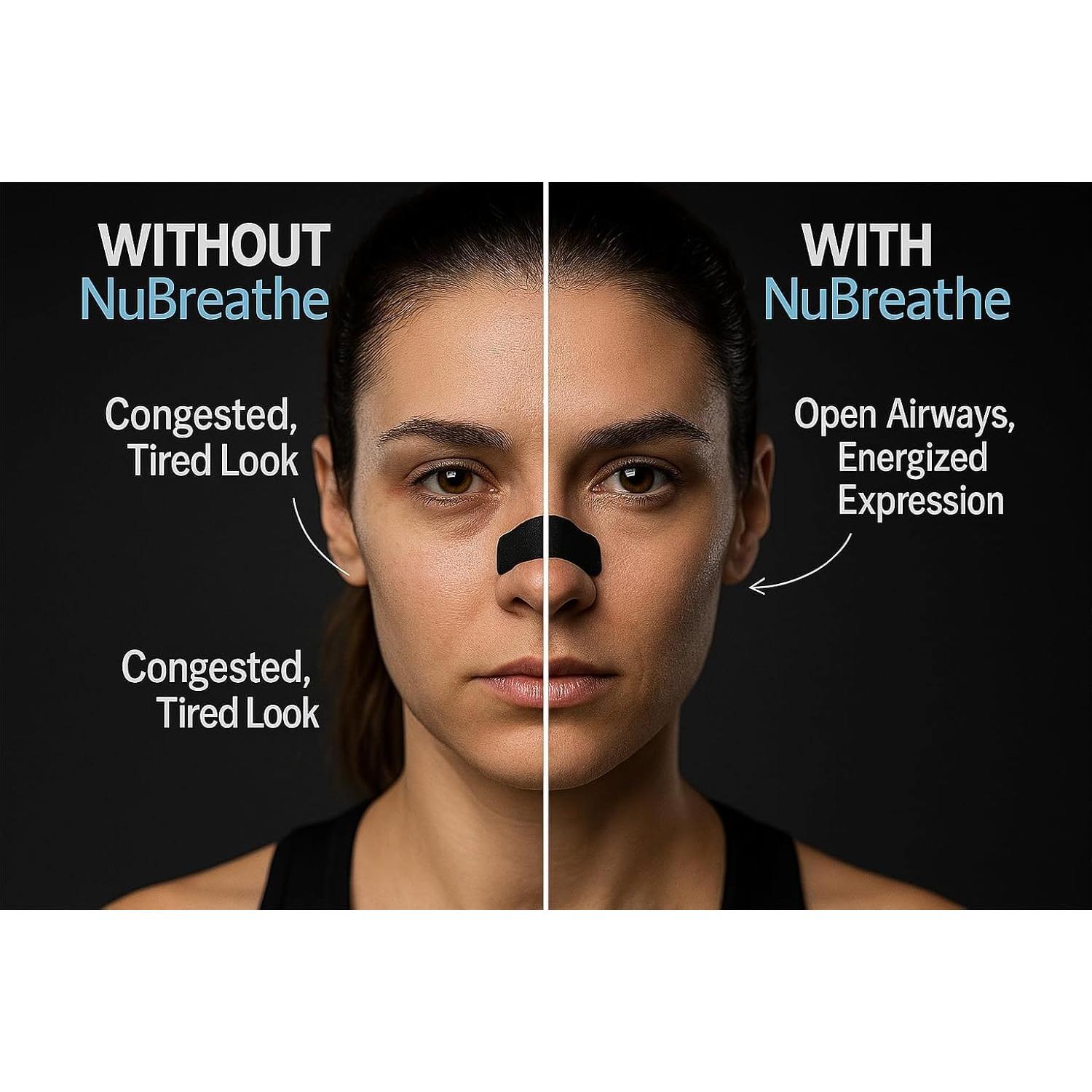 Tiras Nasales Hipoalergénicas Nubreathe 60 Unidades Grado Médico