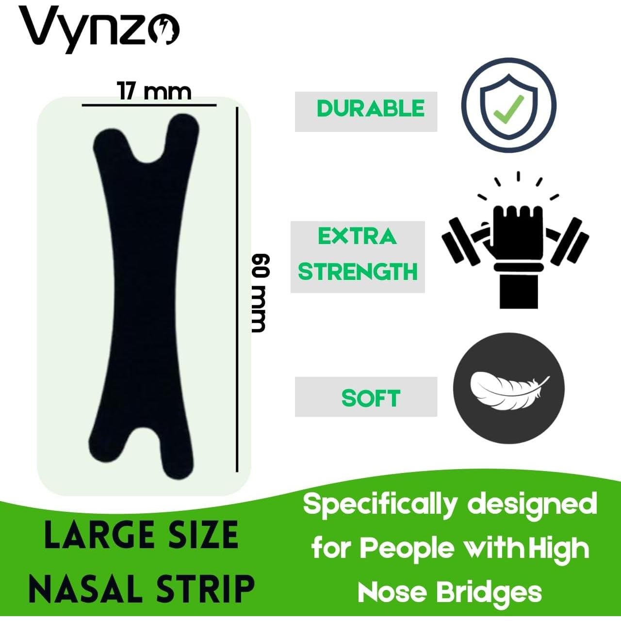 Tiras Nasales Vynzo para Ronquidos - 30 Unidades Hipoalergénicas