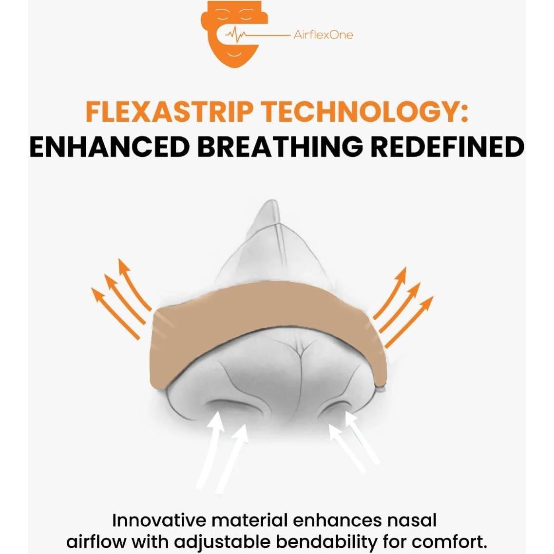 Tiras Nasales Premium AirFlexOne - Alivio Ronquidos 30 Unidades