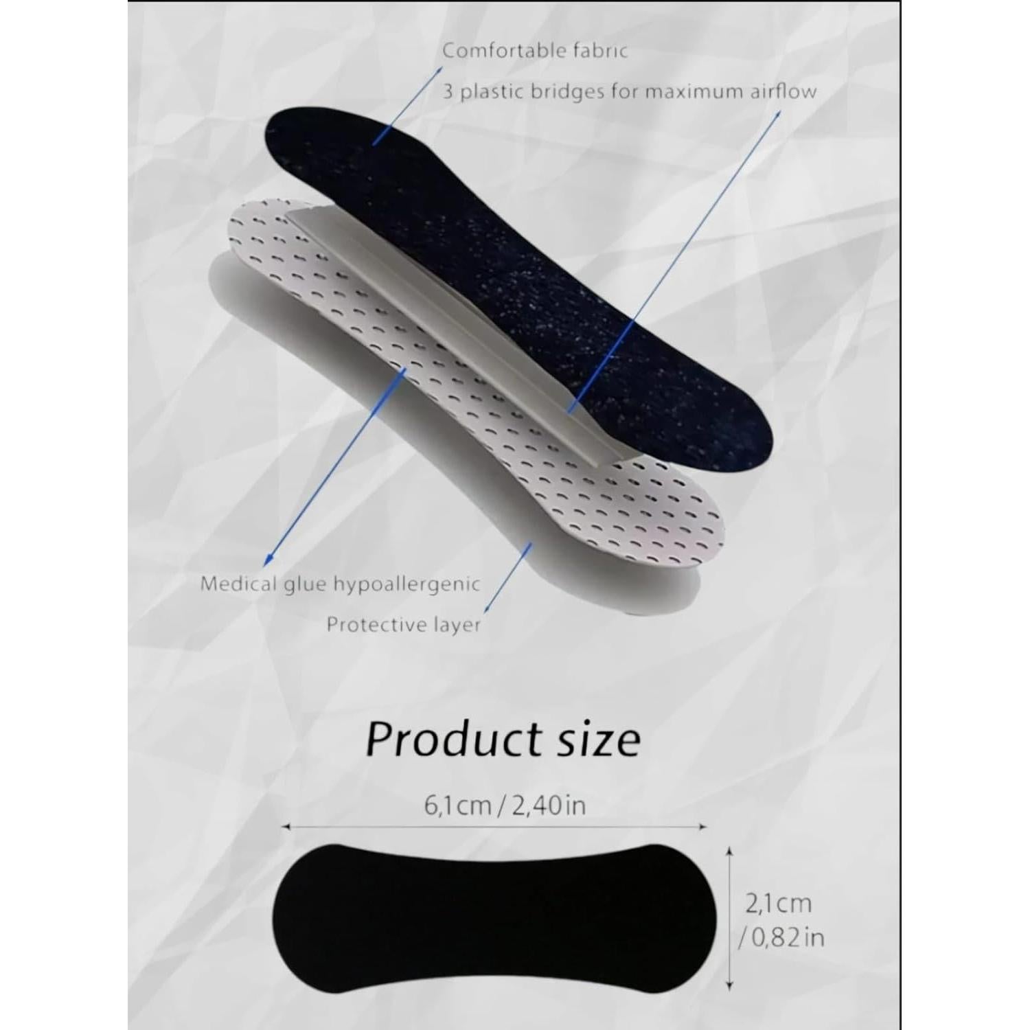 Tiras Nasales MATHEWLION 30 Unidades - Extra Fuertes y Anchas