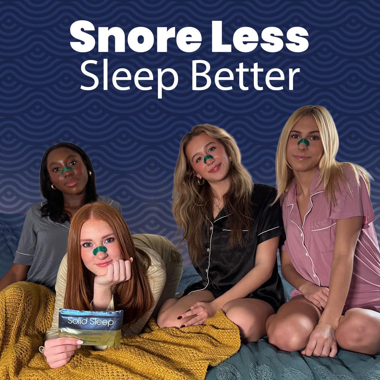 Tiras Nasales Anti-Ronquidos Solid Sleep - 30 Unidades