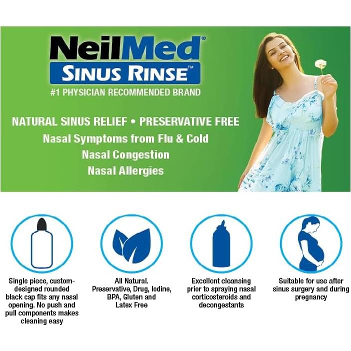 Kit de Lavado Nasal NeilMed - 50 Unidades, Terapéutico