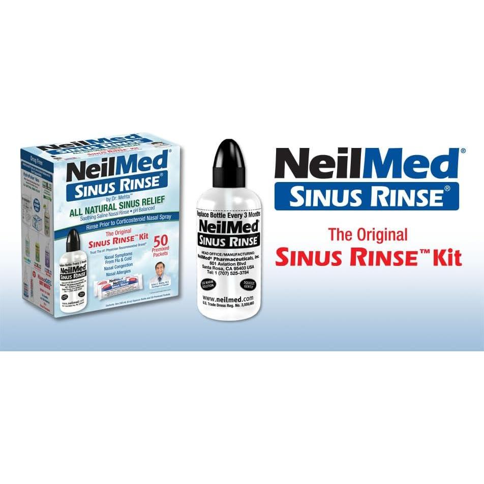 Kit de Lavado Nasal NeilMed - 50 Unidades, Terapéutico