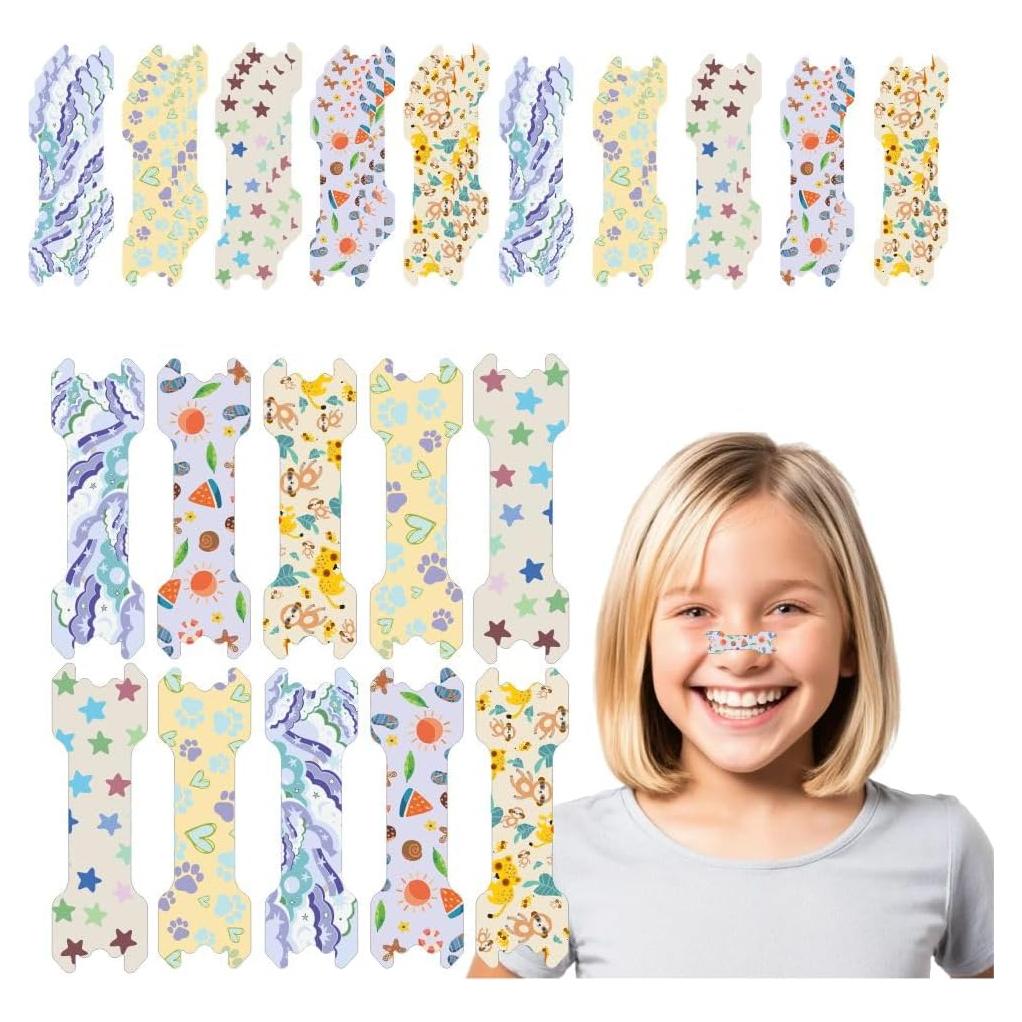 Tiras Nasales para Niños Buddiphil - 30 Piezas Antironquidos