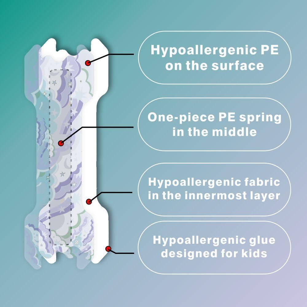 Tiras Nasales para Niños Buddiphil - 30 Piezas Antironquidos